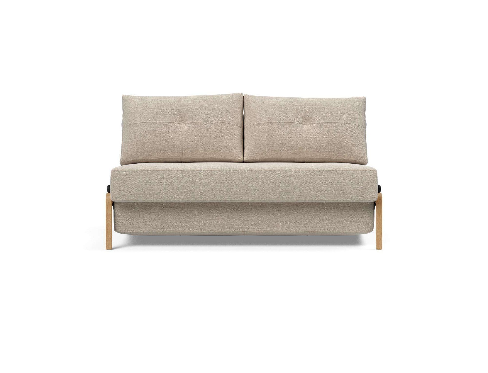 INNOVATION LIVING ™ Schlafsofa Cubed Klappsofa, hochwertige Schlaffunktion, Design und extra Komfort, Frontauszug, sehr platzsparend, abgewinkelt Sitzen, waagerecht liegen