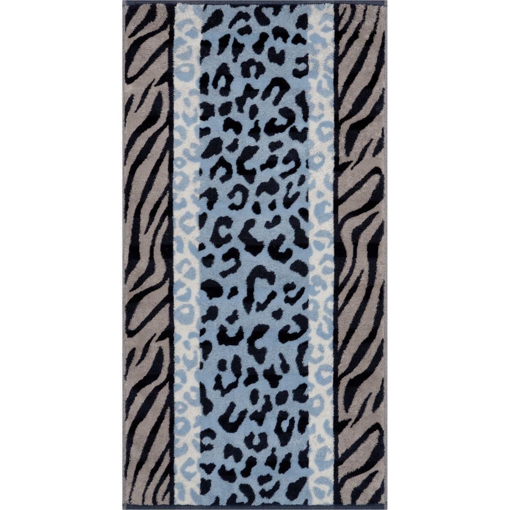 Cawö Handtuch Cawö Handtücher Noblesse Handtuch Animal 1090 Farbe 11 blau / sky
