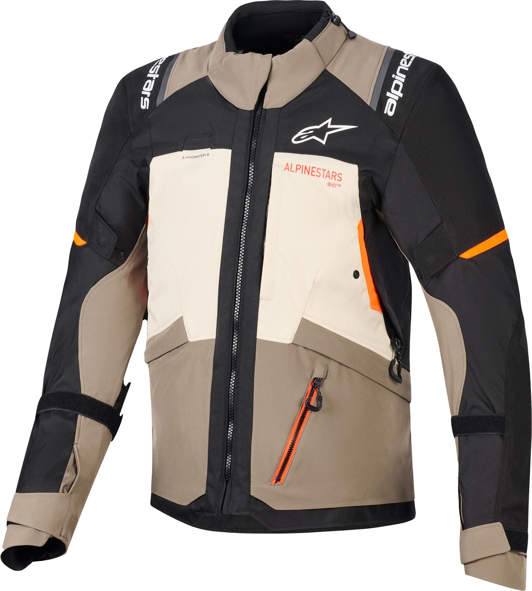 Alpinestars Motorradjacke Andes V4 Drystar wasserdichte Motorrad Textiljacke Airbag vorbereitet,Ellenbogenprotektoren enthalten,Schulterprotek