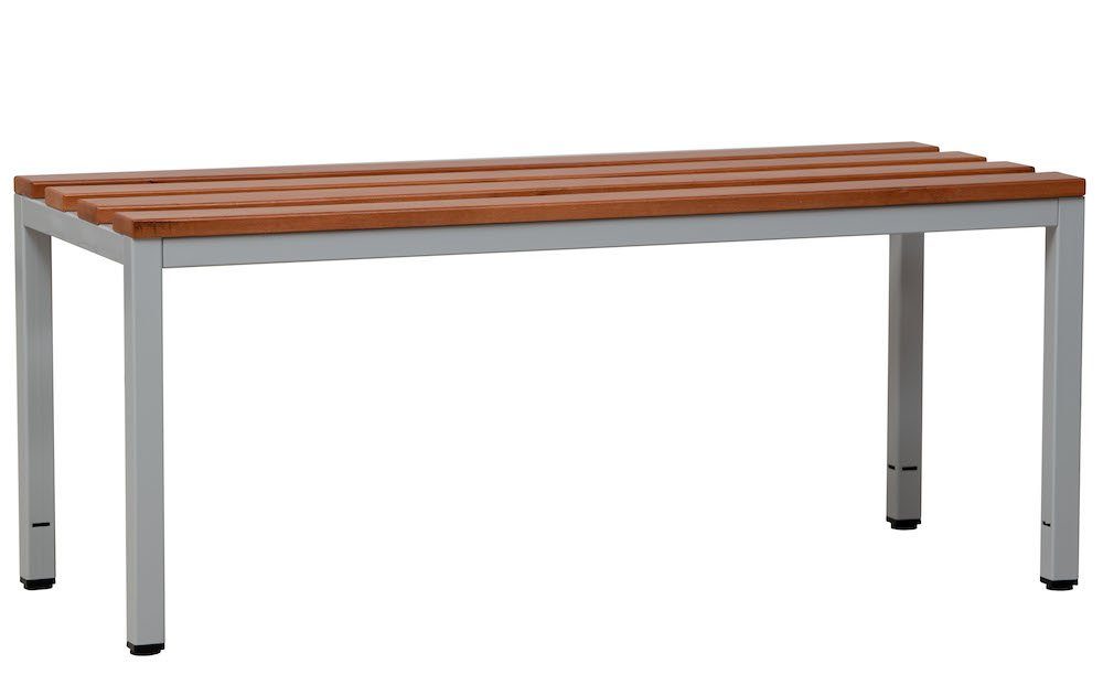 PROREGAL® Sitzbank Sitzbank Seal, Grau Freistehend, 40x80x40cm, HxBxT Rückenlehne, Holz Ohne