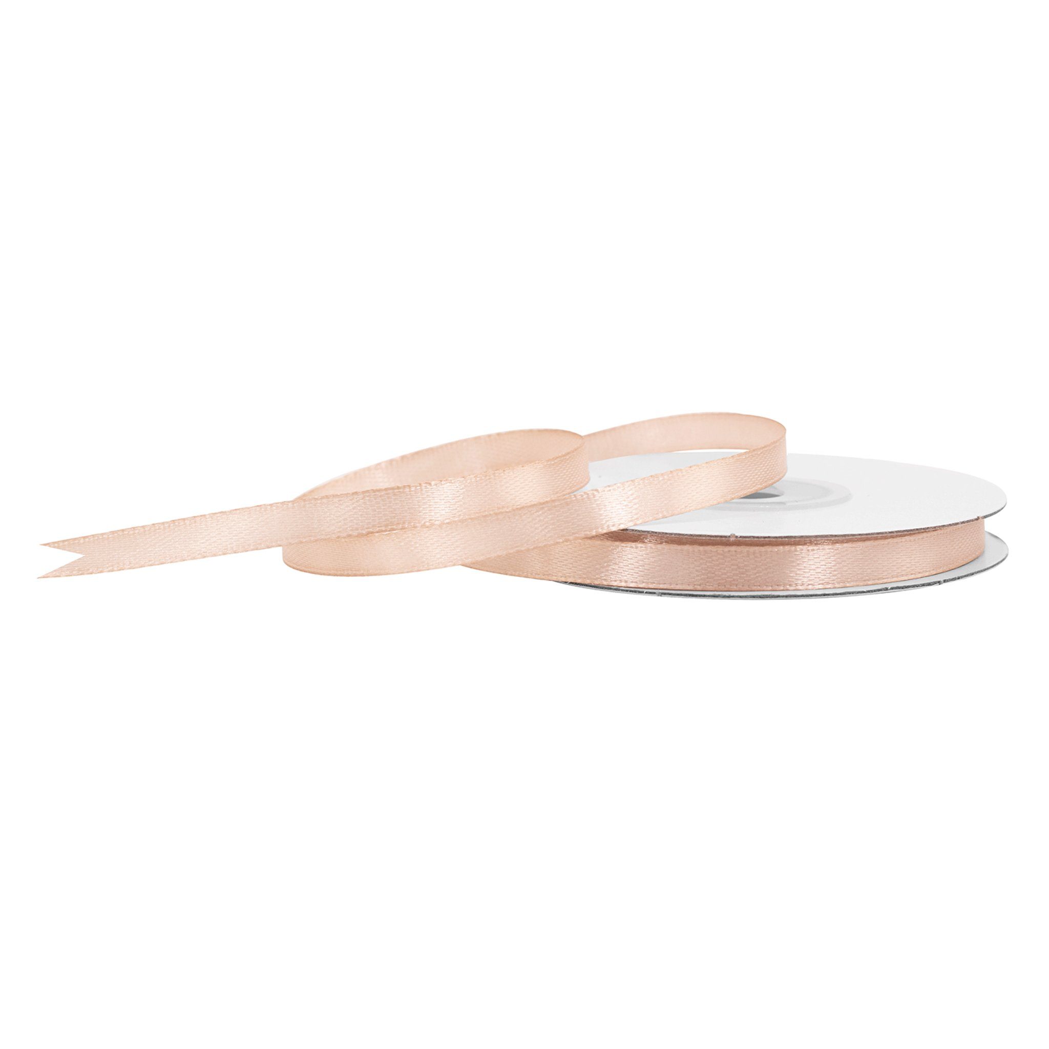 Creativery Geschenkband, Satinband 6mm x 25m Rolle Sand Beige