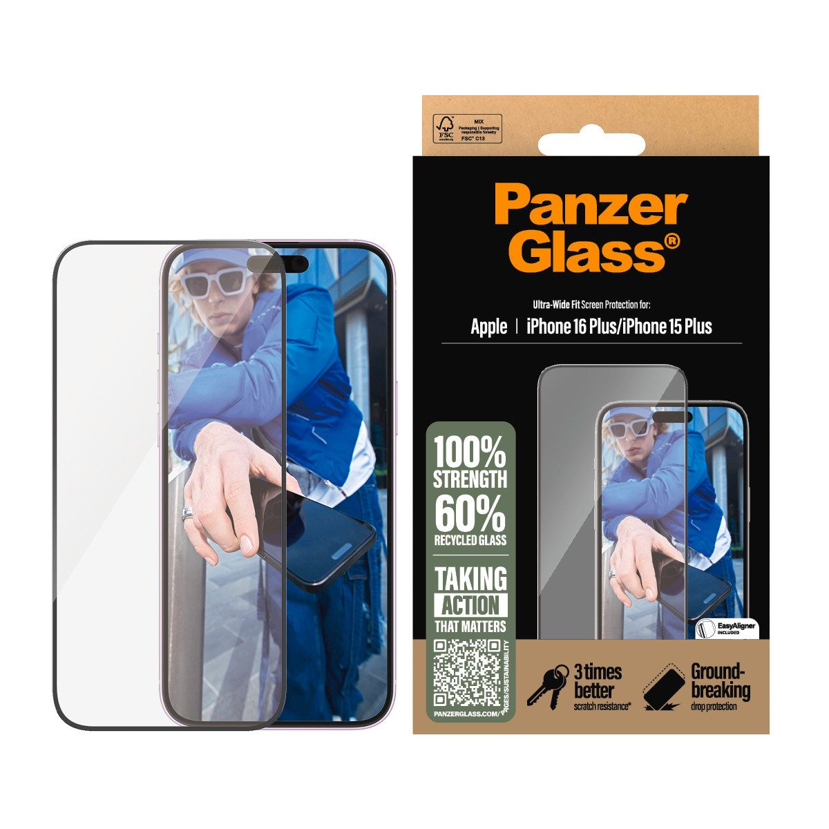 Displayschutzglas Ultra-Wide Fit Screen Protection