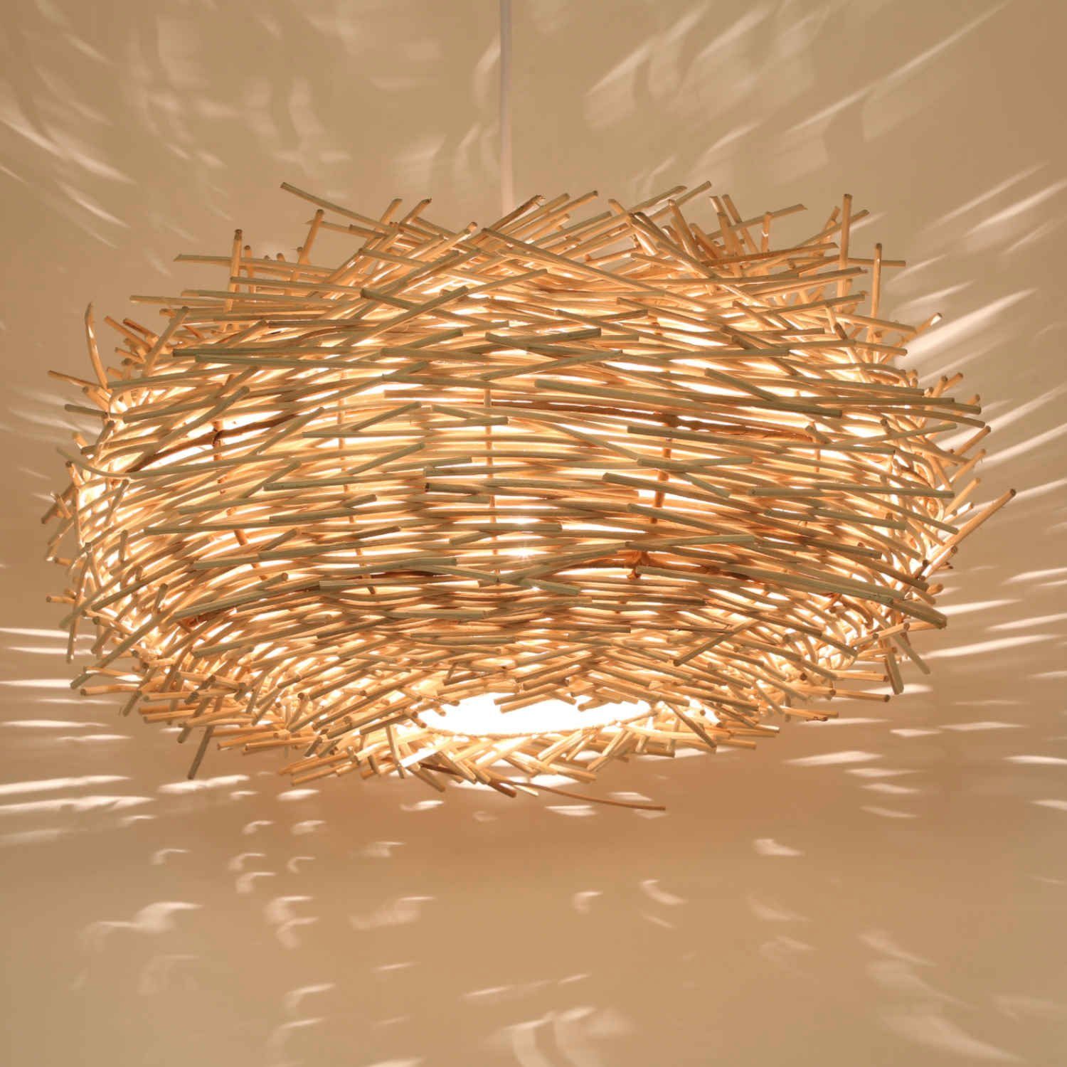 Casa Moro Deckenleuchten Rattan Lampe MIA Korbgeflecht Wohnzimmer Esszimmer günstig online kaufen