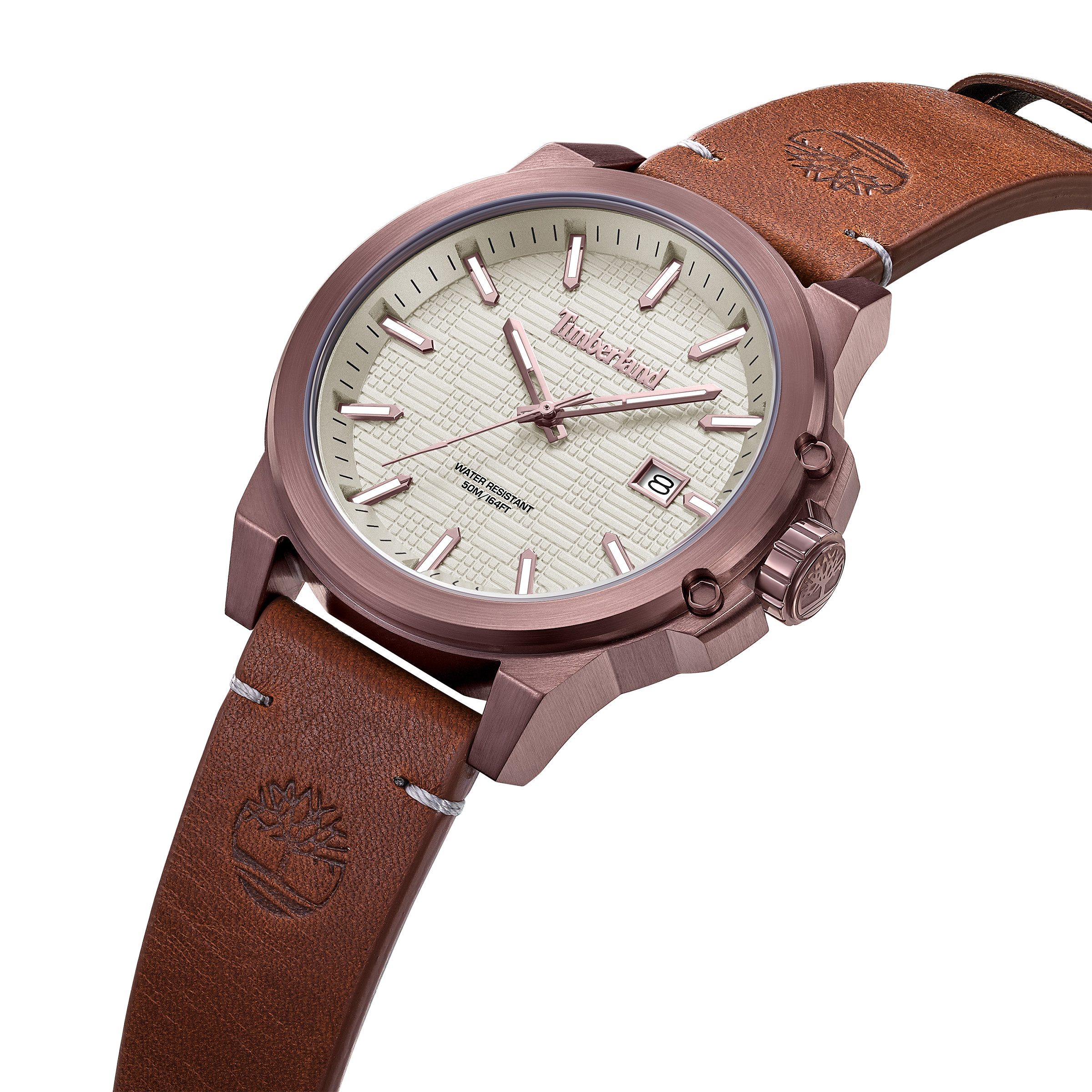 Timberland Quarzuhr Mohegan TDWGB0083002, Armbanduhr, Herrenuhr, Lederarmband, analog, Tag