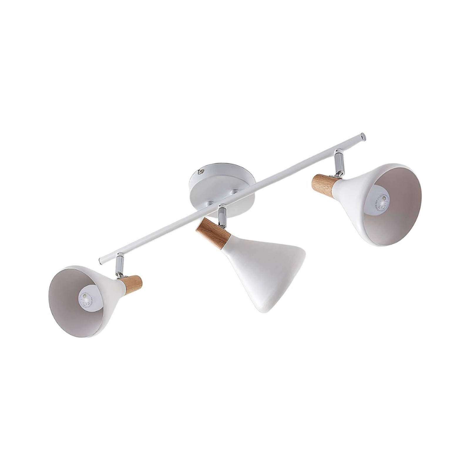 Lindby Deckenstrahler Arina, Metall, Weiß IP20, 3 x 4 W LED günstig online kaufen
