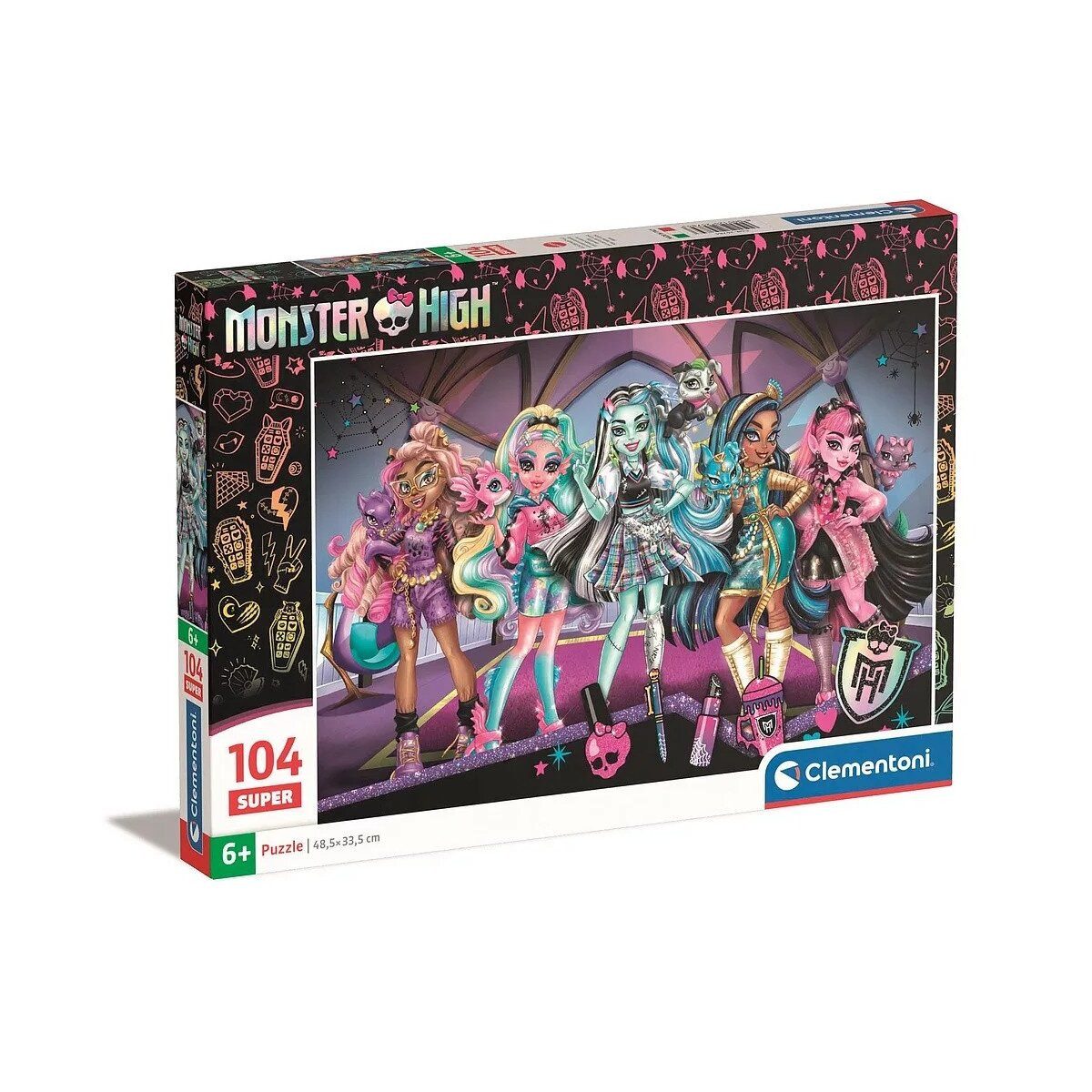 Monster High Lernspielzeug Monster High Glam Squad 104-teiliges Clementoni Puzzle