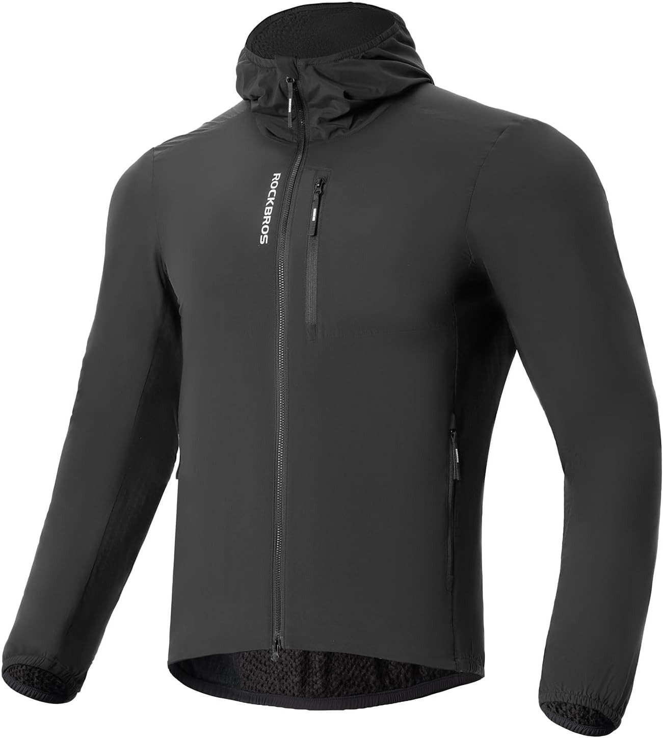 ROCKBROS Fahrradjacke Herren Fahrradjacke winddicht wasserdicht warm Schwarz