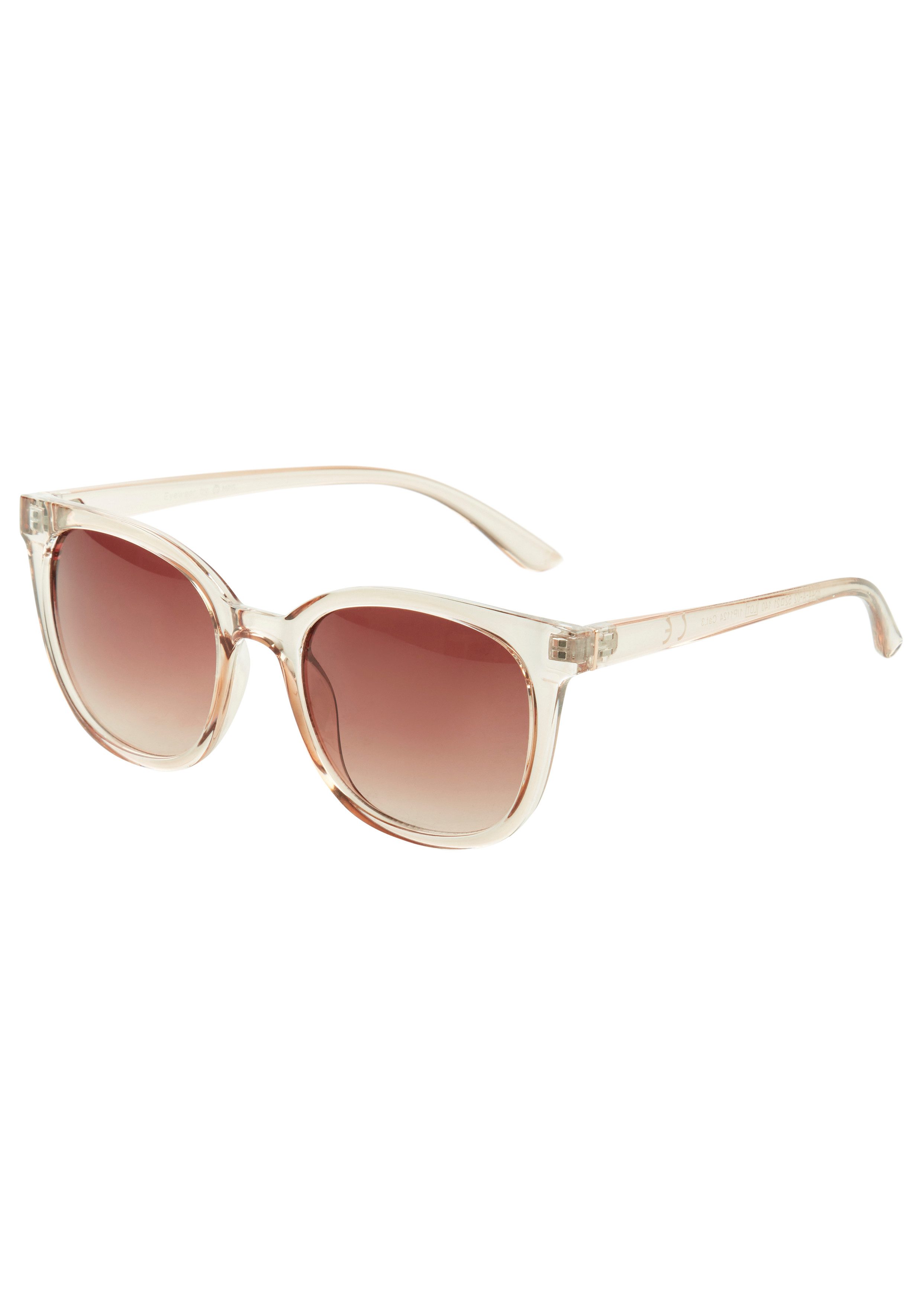 Laura Scott Sonnenbrille mit transparentem Rahmen & goldfarbendem Detail - NEW