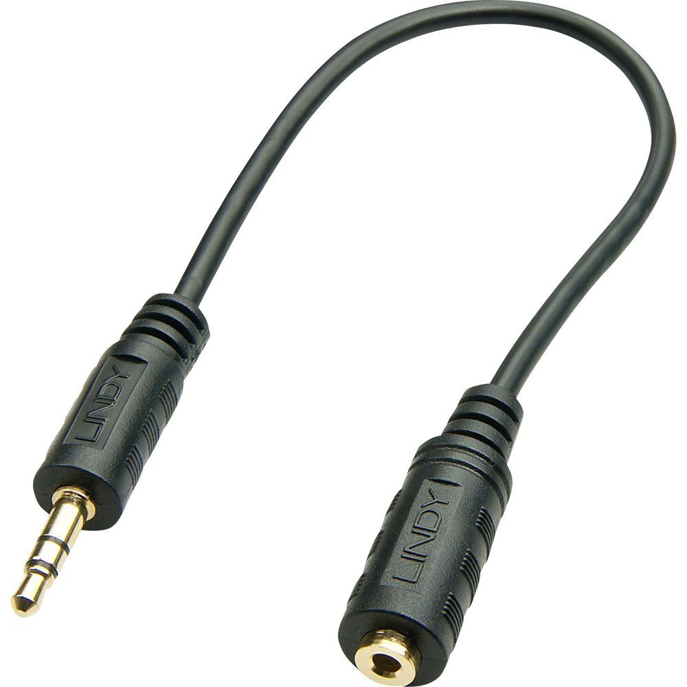 Lindy LINDY 35699 35699 Klinke Audio Adapterkabel [1x Klinkenstecker 3.5 mm Audio-Adapter, 20.00 cm