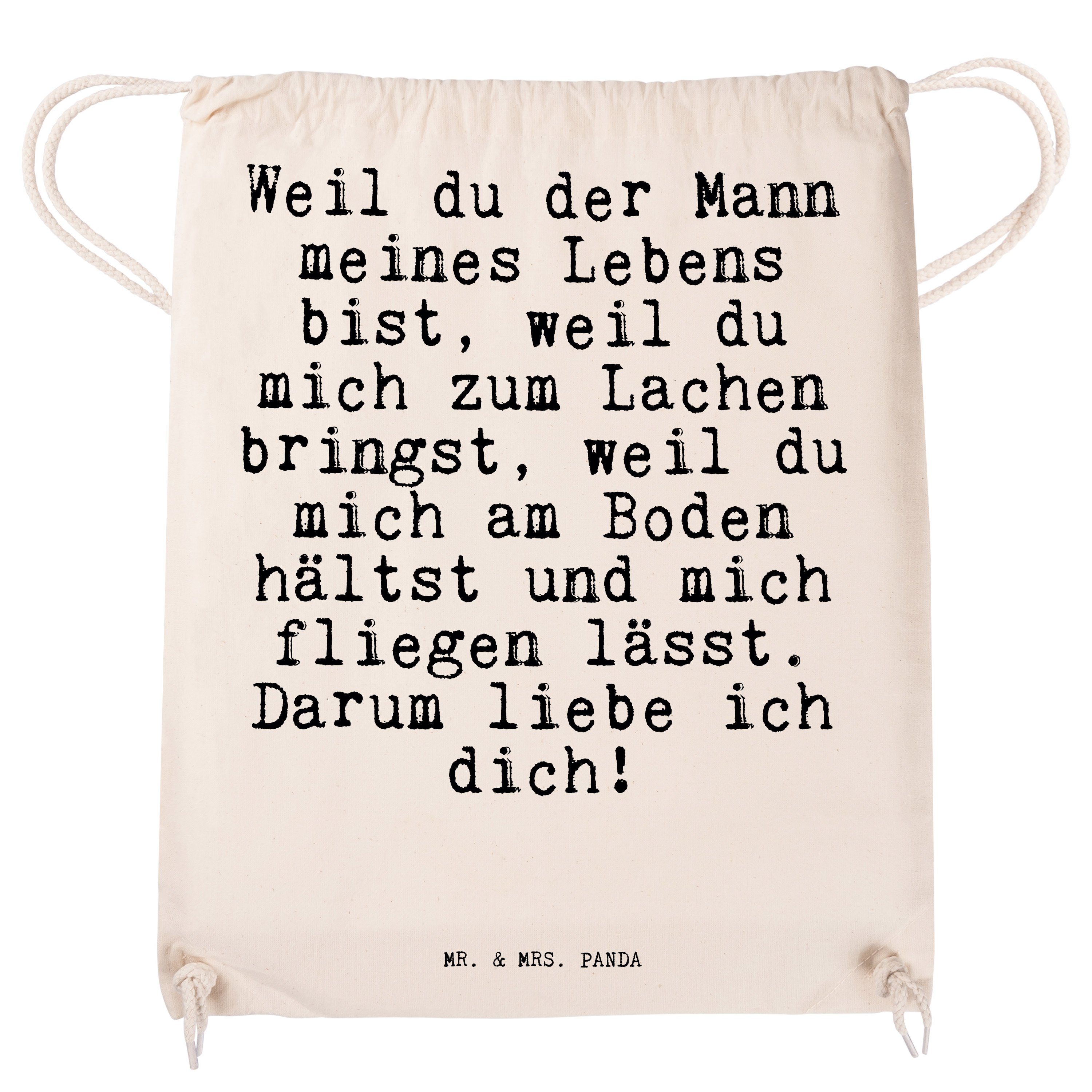 & Transparent Sporttasche - Hochze (1-tlg) Mrs. Geschenk, Partner, Mann... Mr. - Panda der Weil du Freund,