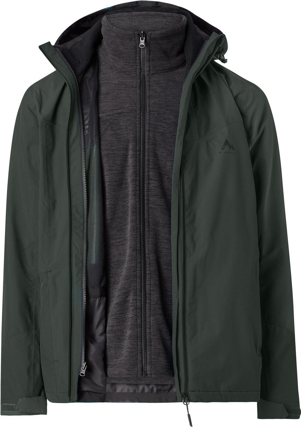 Funktionsjacke He.-Doppel-Jacke Tessi 3:1 II M GREEN DARK/BLACK NIG
