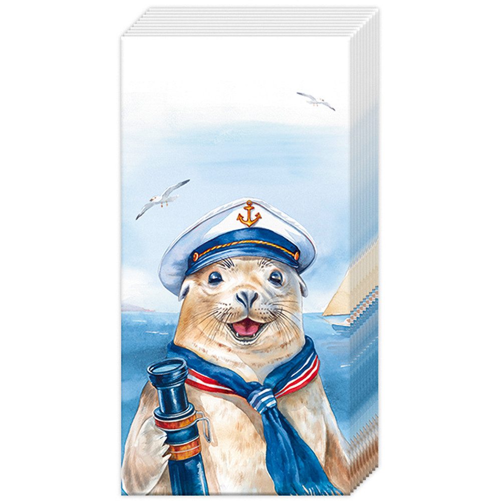 Ihr Ideal Home Range GmbH Papierserviette Captain Charlie, (10 St), 21 x 21 cm