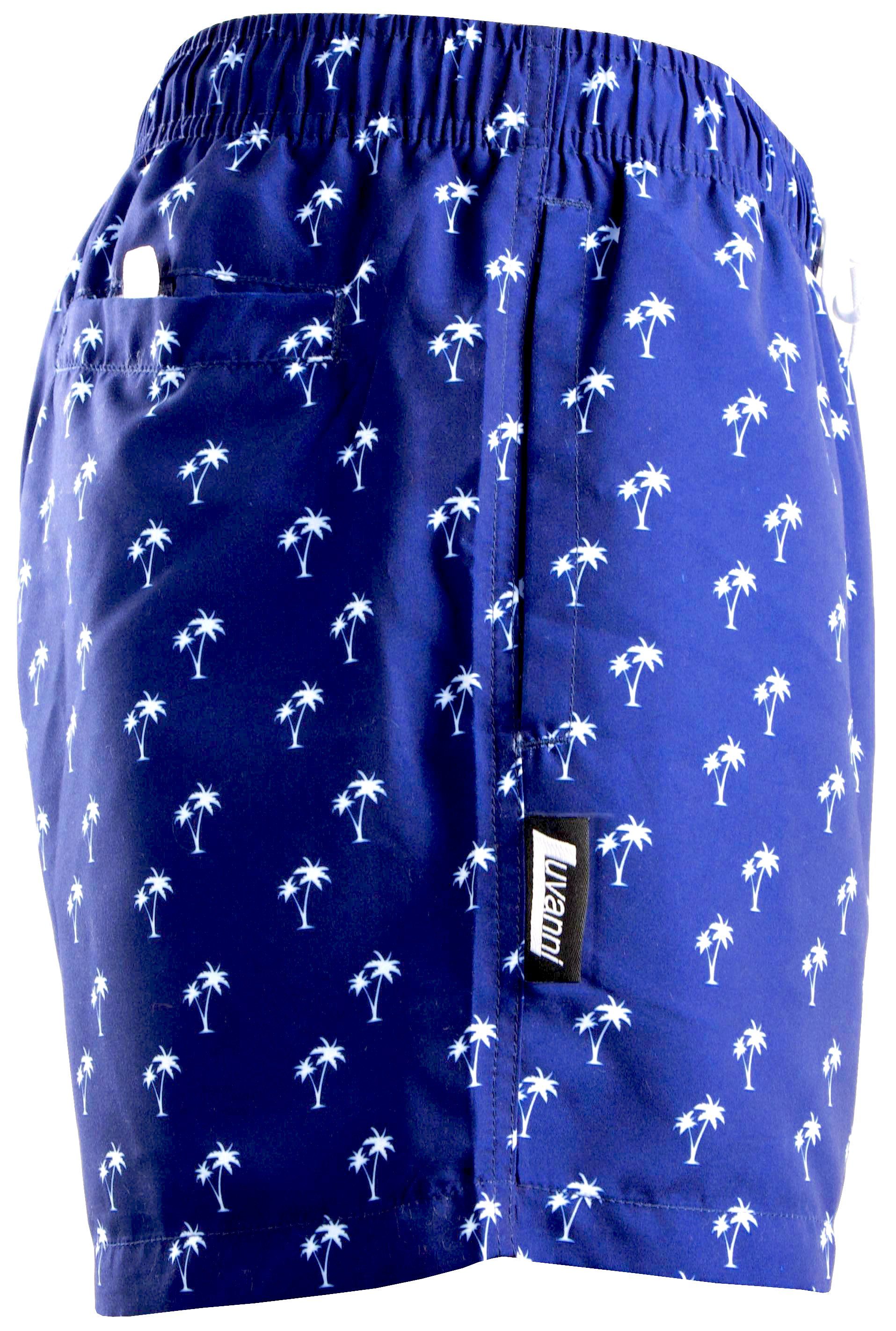 Luvanni Badehose Badehose Herren Schnelltrocknende Beachshorts Boardshorts Badeshorts Palmen Muster Schwimmhose Männer Shorts Hose Streifenmuster