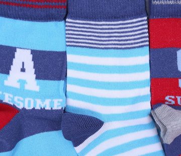 Sarcia.eu Haussocken 5 x blau-rote Socken 37/38.5 EU