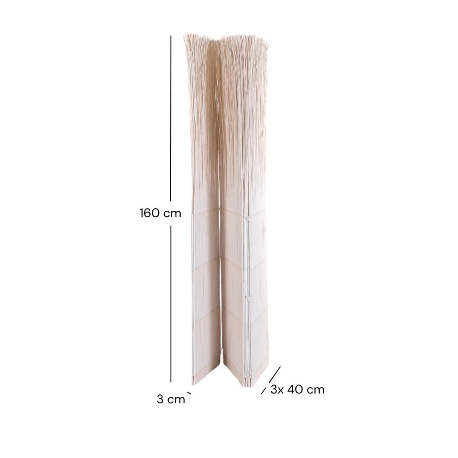 DESIGN DELIGHTS Paravent PARAVENT NATURE, weiß, günstig online kaufen