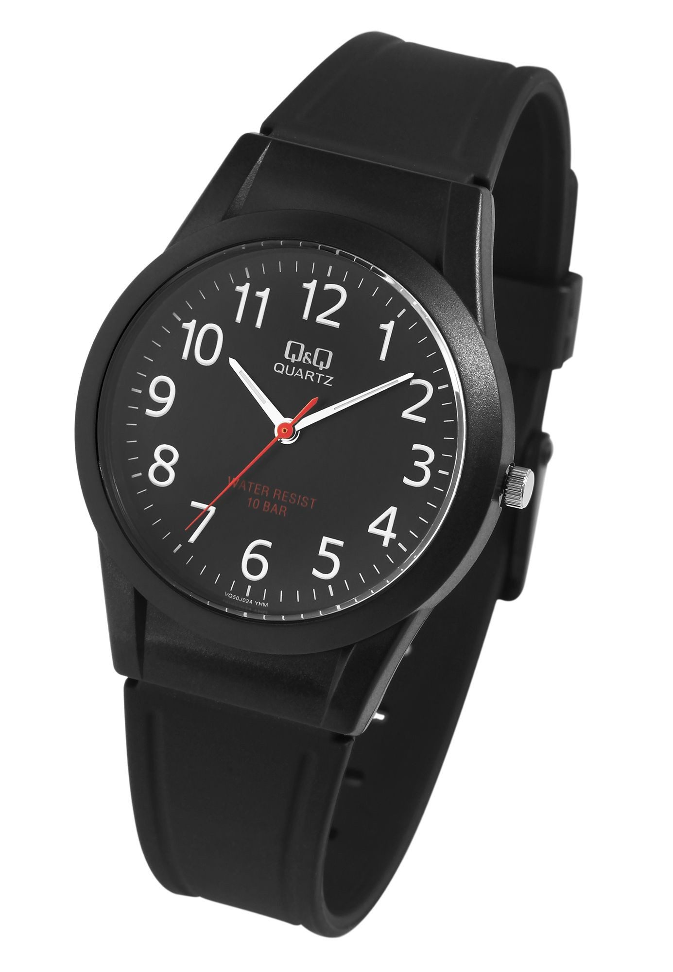 Q&Q Quarzuhr silberfarbig, 10 ATM