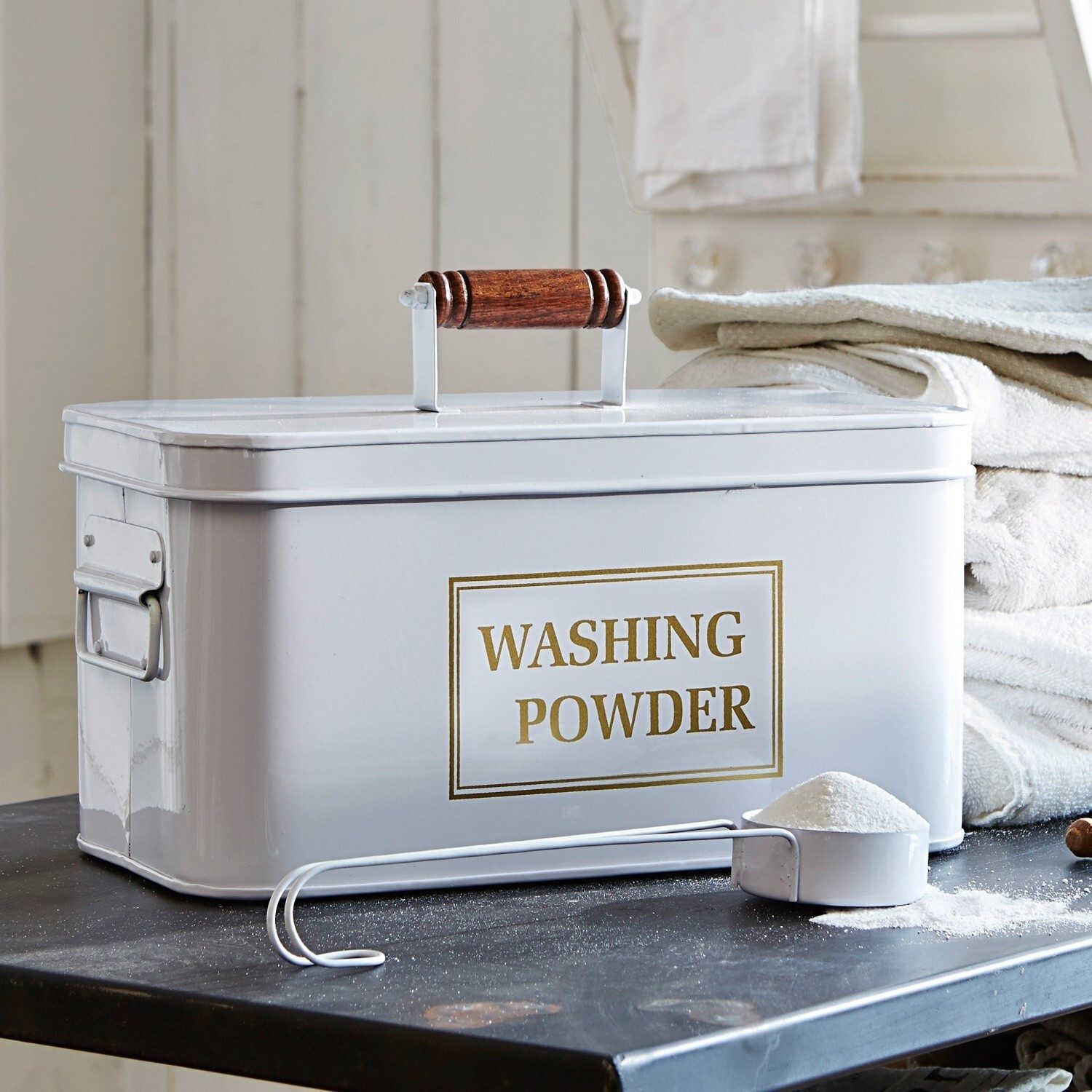Mirabeau Organizer Waschmittelbehälter Washing weiß, none – Bild 2 von 2