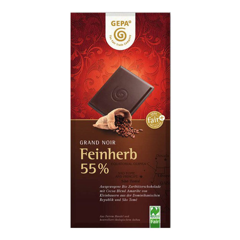GEPA Süßigkeit Grand Noir - Feinherb 55% 100g