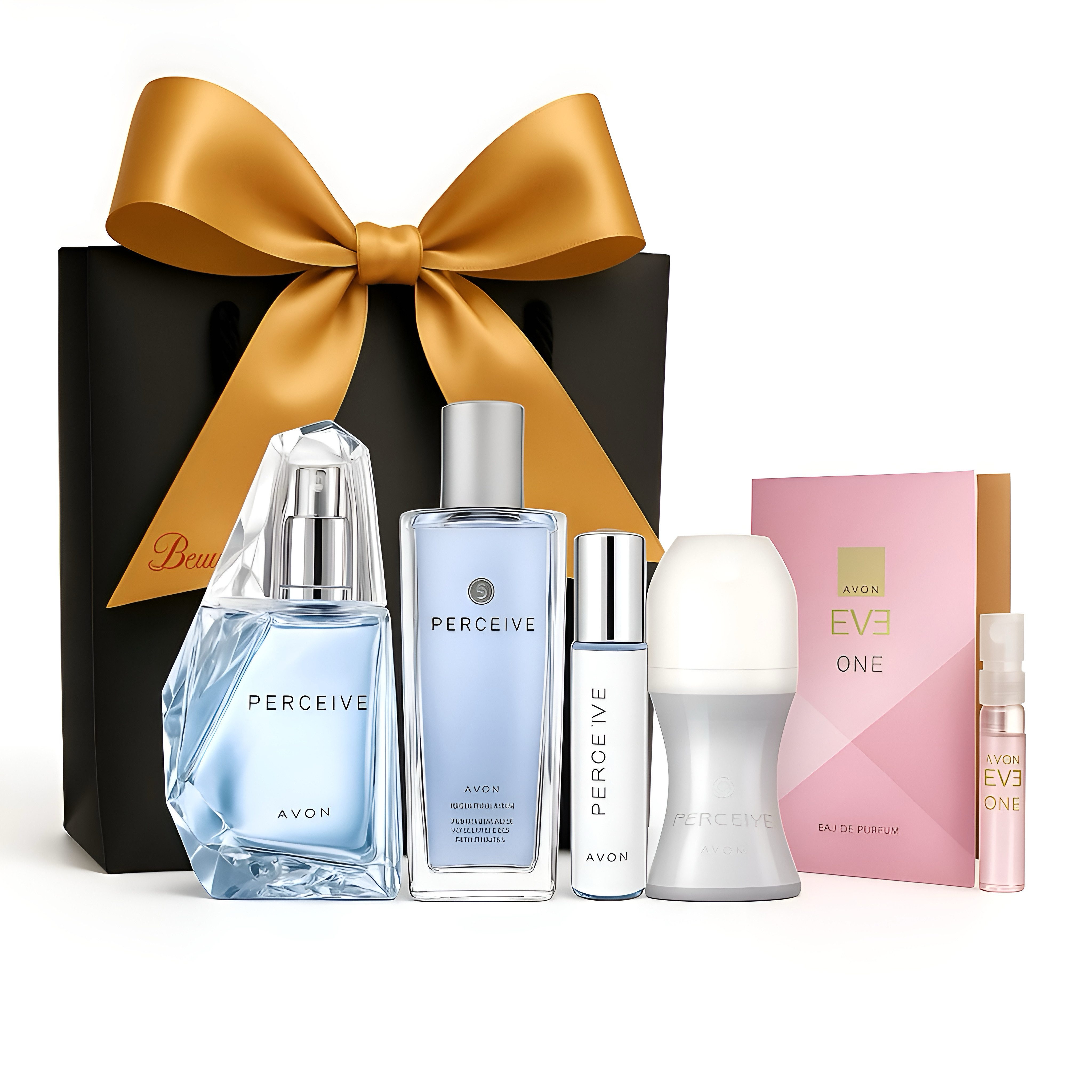 Eau de Parfum Perceive 50ml, Spray 10ml, Körperspray 75ml, Deo, Tasche