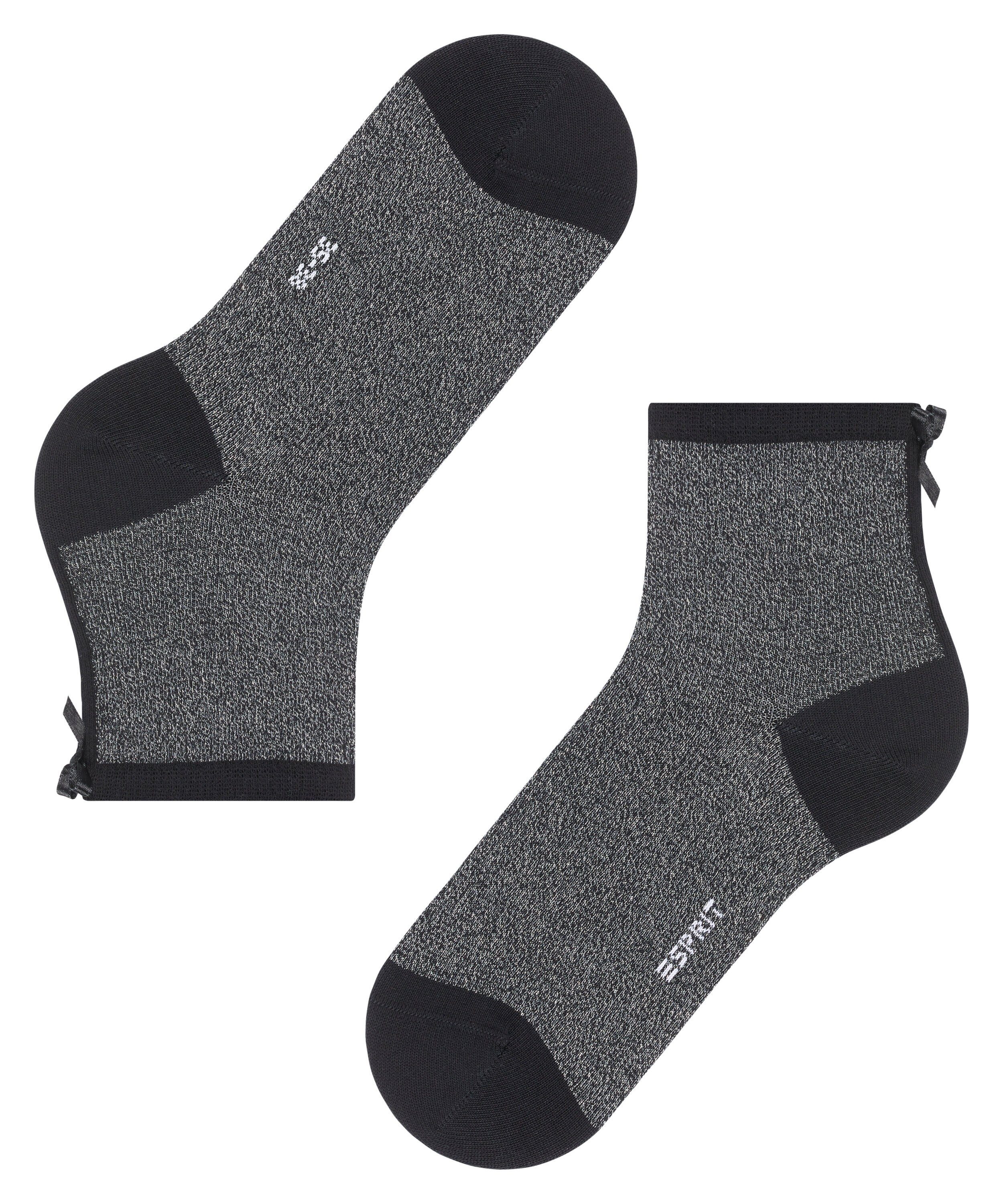 Bow black Glitter Socken (3000) Esprit (1-Paar)