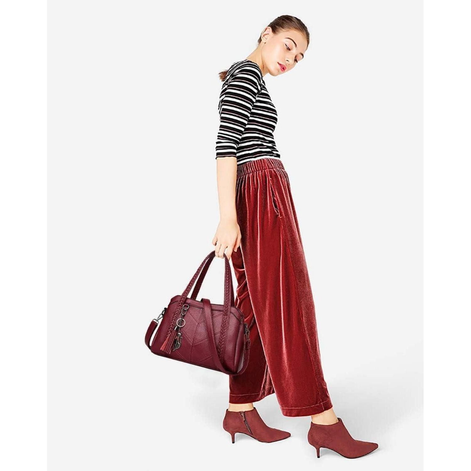 LuxusKollektion Hobo Damen Hobo Schultertasche PU-Leder Schultergurt Handtasche