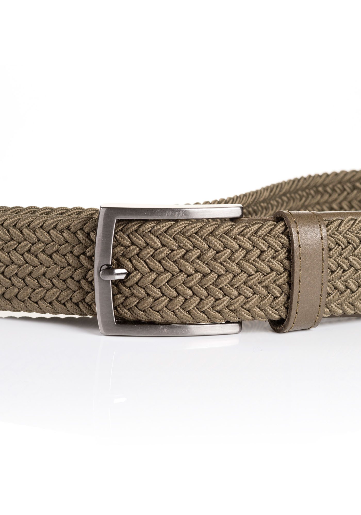 TOM TAILOR Flechtgürtel TTJAMIE (1-St) 3,5 cm breiter Flechtgürtel, Casual Look, bis Gr. 120