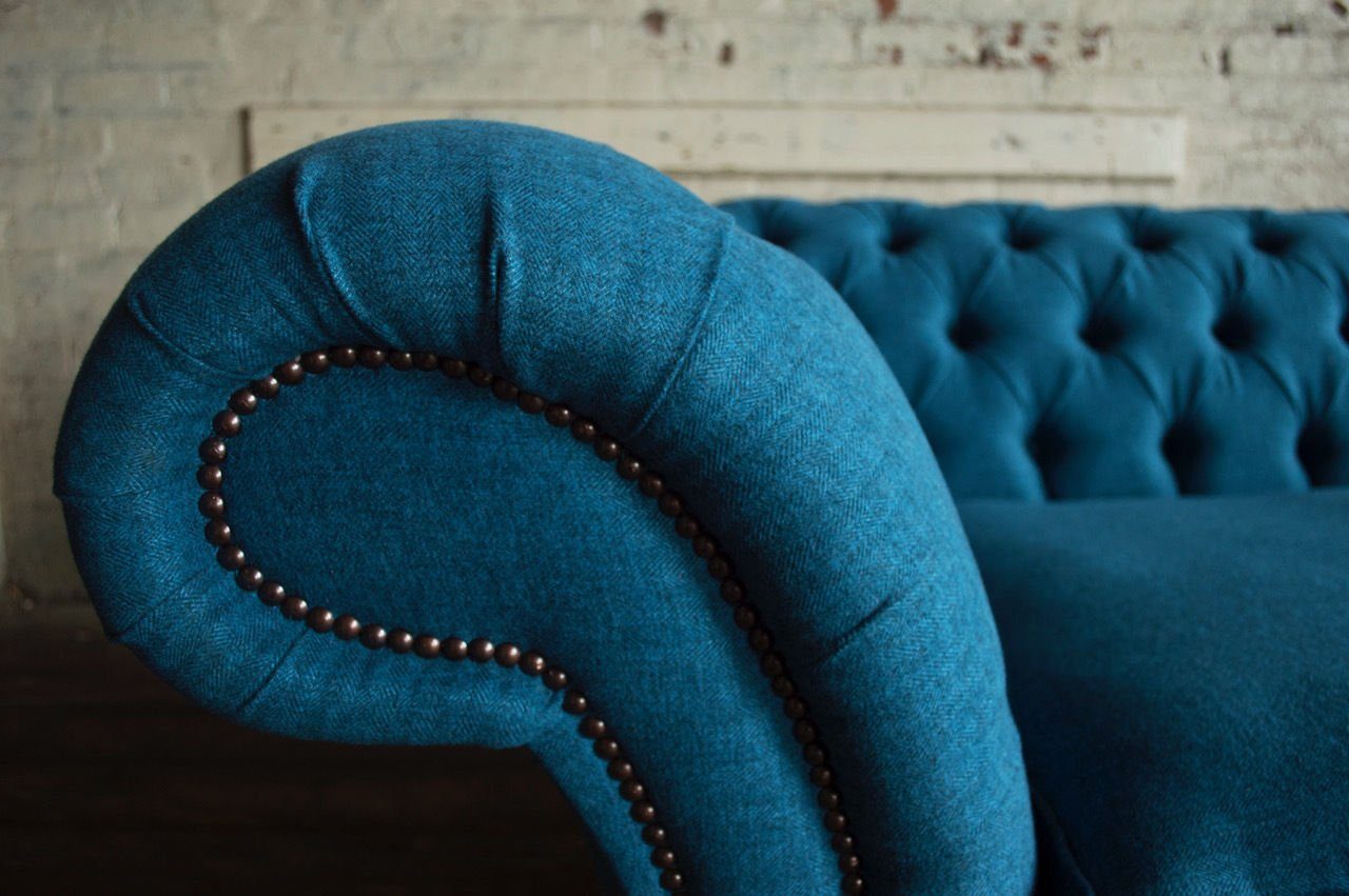 Couch Textil Europe Sofa Sitz in Neu, Garnitur 3-Sitzer Luxus Design Made JVmoebel Polster Chesterfield