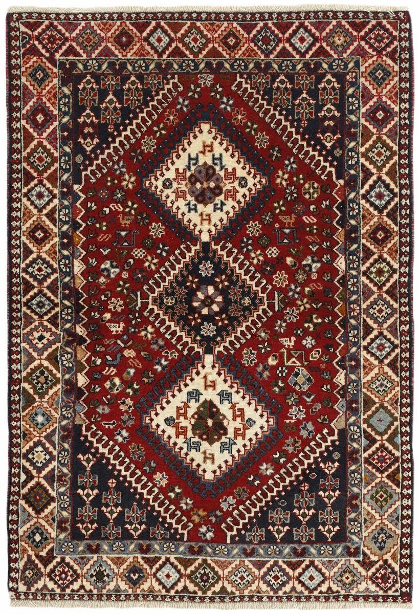Orientteppich Yalameh 102x152 Handgeknüpfter Orientteppich / Perserteppich, Nain Trading, rechteckig, Höhe: 12 mm
