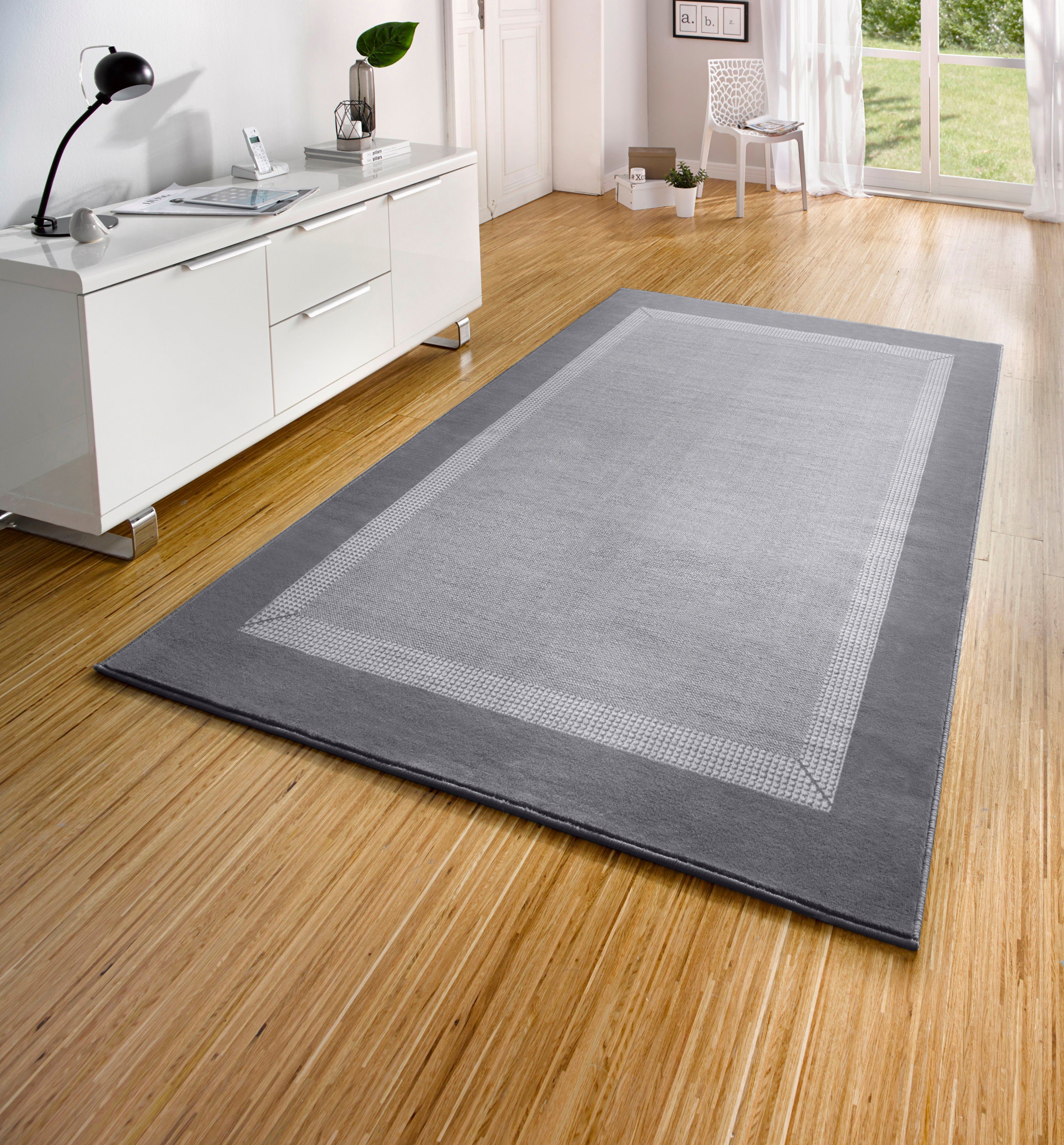 HANSE Home Teppich »Band«, rechteckig, 9 mm Höhe, Kurzflor, weich, Läufer G günstig online kaufen