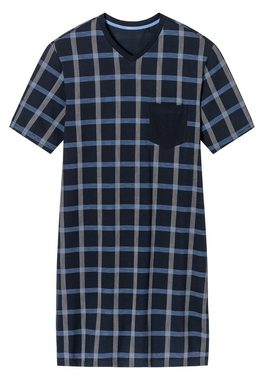 Schiesser Nachthemd Comfort Organic Cotton (1-tlg) Nachthemd - Baumwolle - Atmungsaktiv - Aufgesetzte Brusttasche