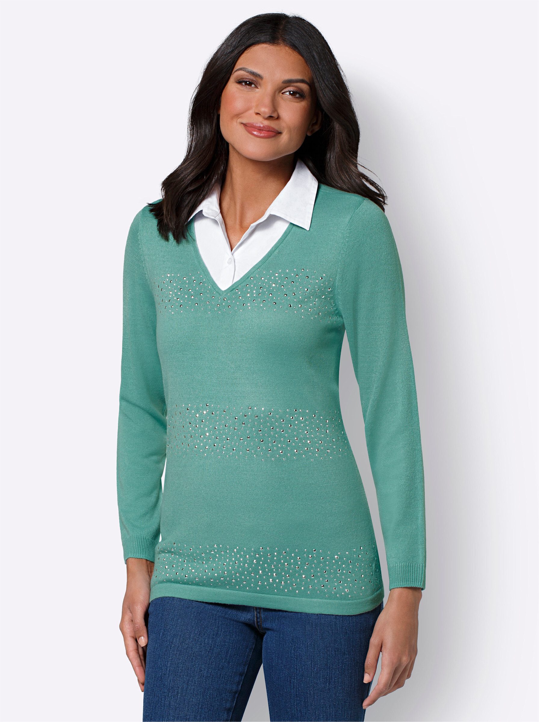 Strickpullover 2-in-1-Pullover