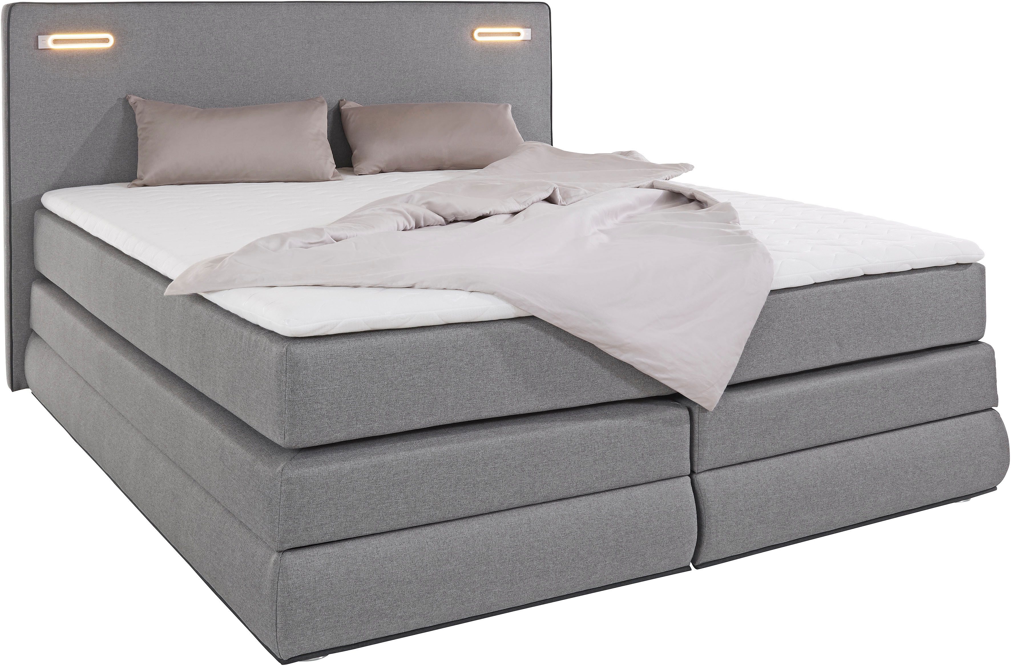COLLECTION AB Boxspringbett "Ninoni mit Kaltschaummatratze", inkl. Bettkast günstig online kaufen