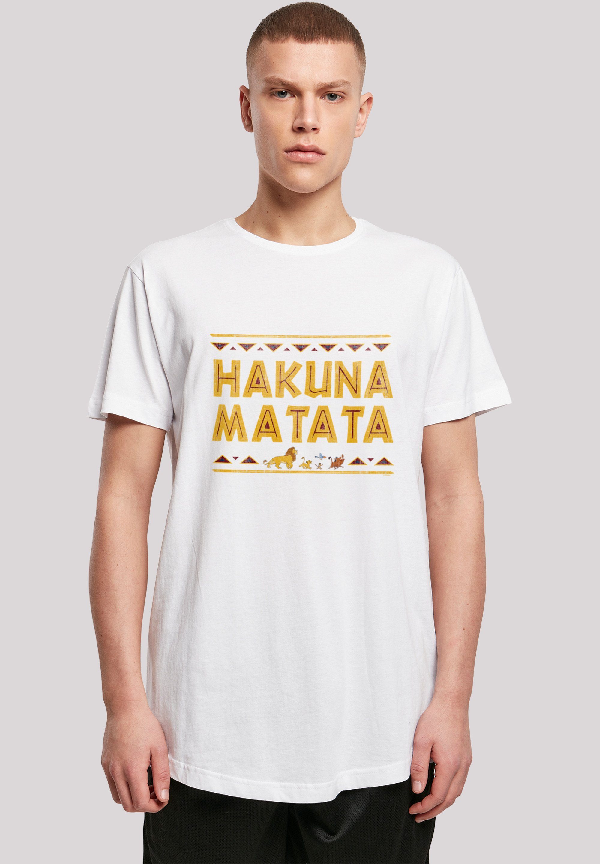 F4NT4STIC T-Shirt König der Löwen Hakuna Matata' Print weiß