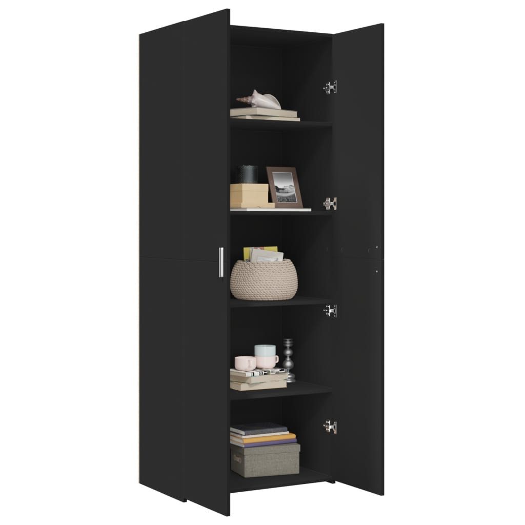 vidaXL Highboard Highboard Schwarz 70x42,5x185 cm günstig online kaufen