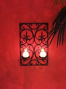 Marrakesch Orient & Mediterran Interior Kerzenhalter Wandkerzenhalter Araminta, orientalischer Kerzenständer, Handarbeit