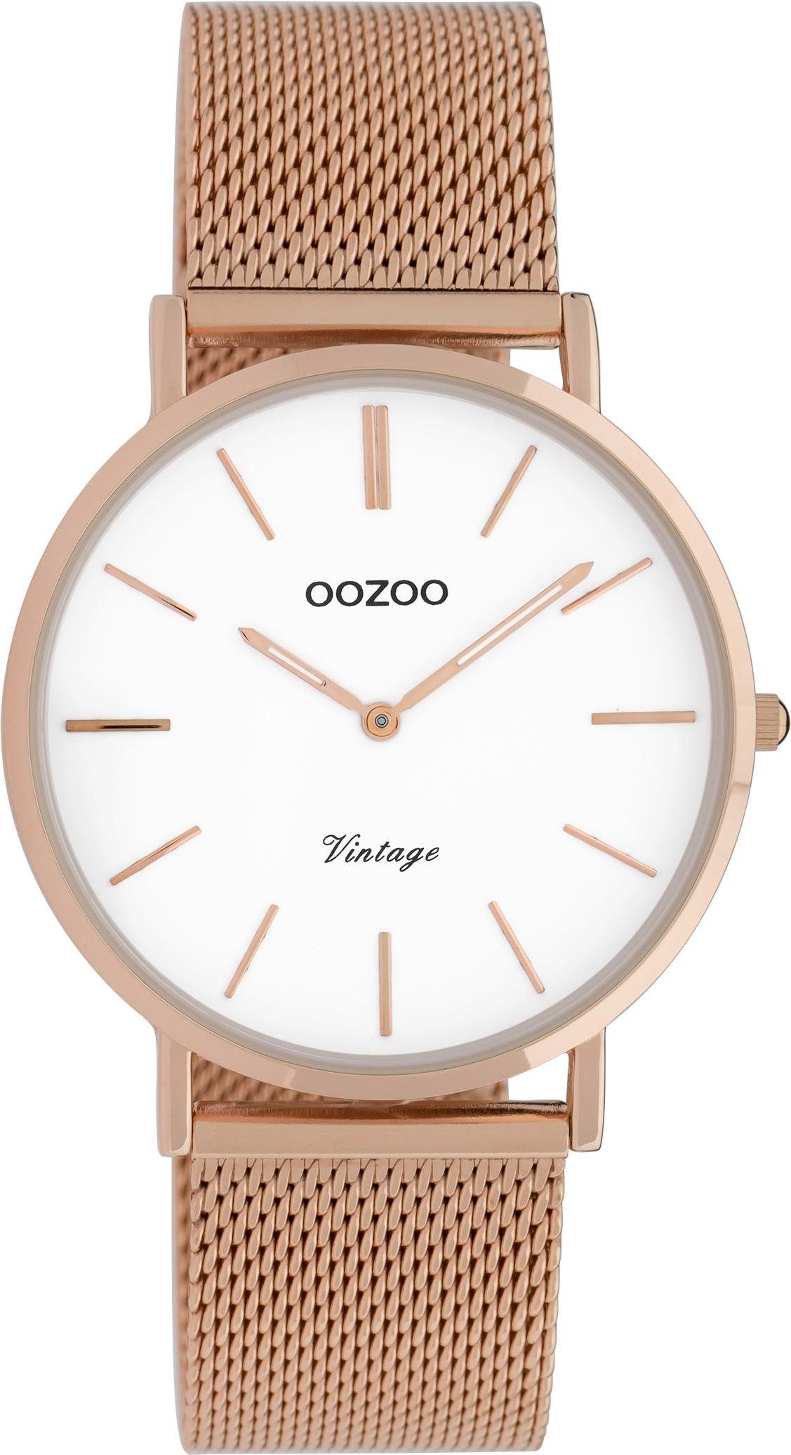 OOZOO Quarzuhr C9918, Armbanduhr, Damenuhr, Edelstahlarmband günstig online kaufen