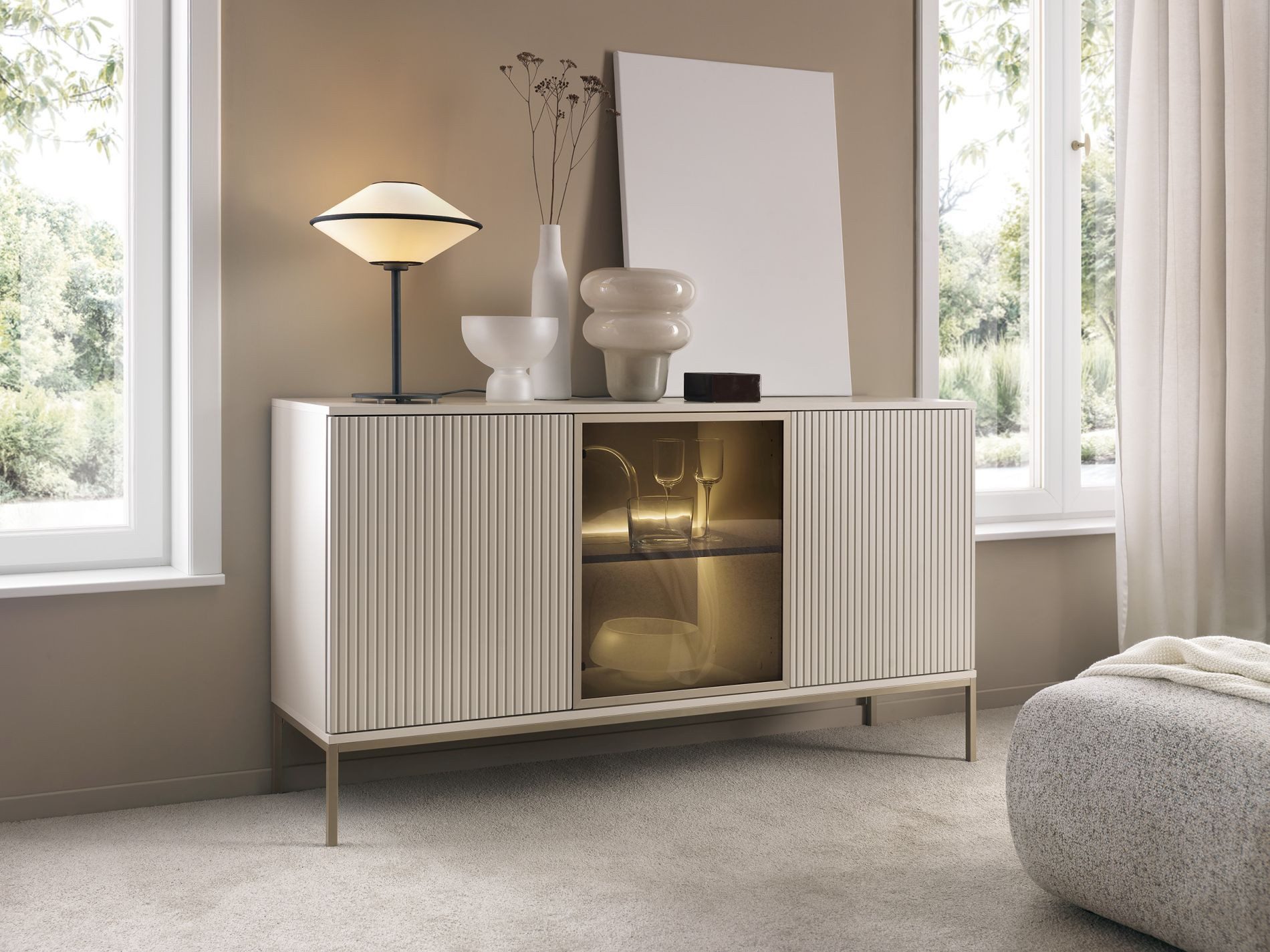 Selsey Sideboard TOSENA, Sideboard mit LED, günstig online kaufen