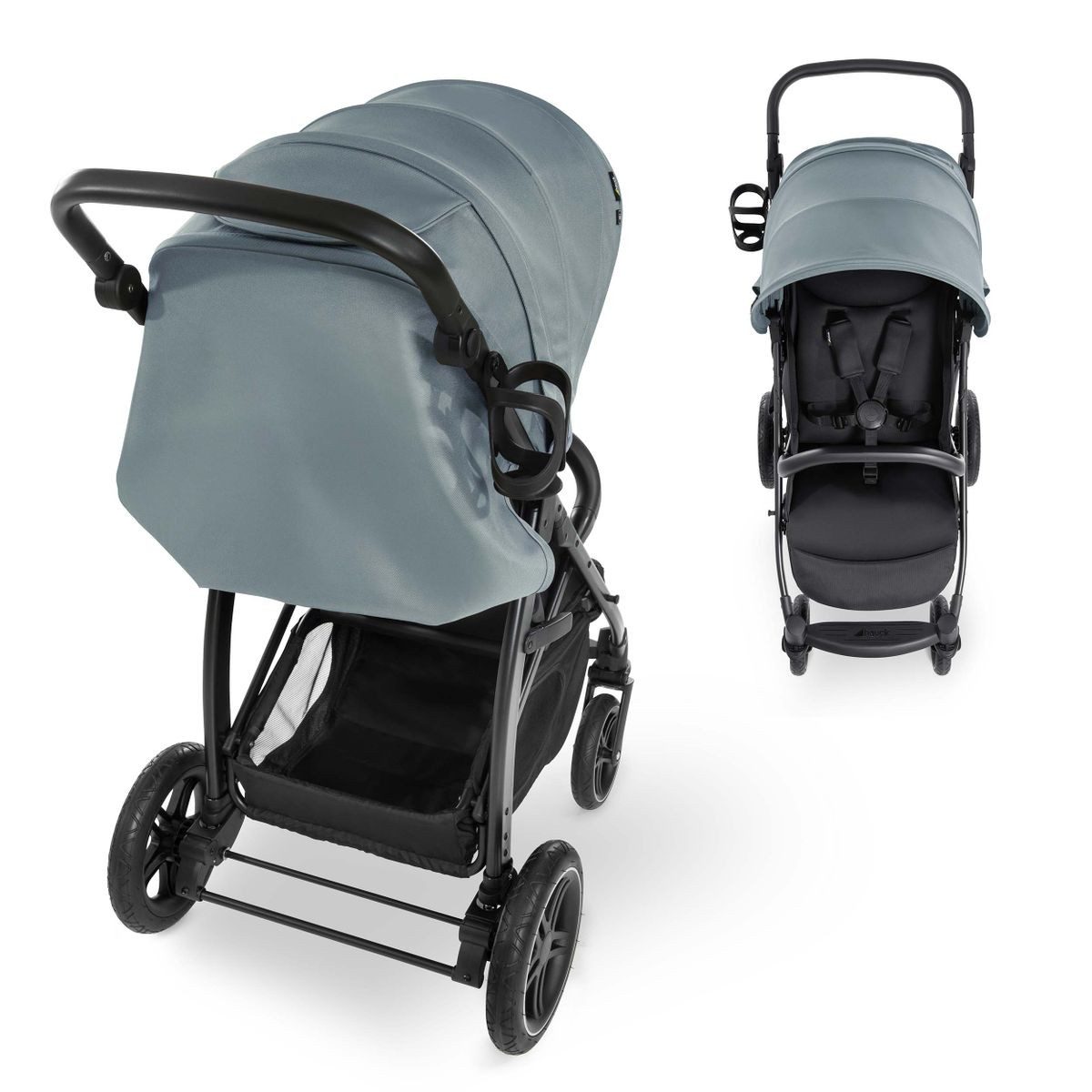 Hauck Kinder-Buggy Rapid 4D - Jungle Green, Sportwagen mit Einhand-Faltmechanismus, höhenverstellbar bis 25 kg – Bild 4 von 5