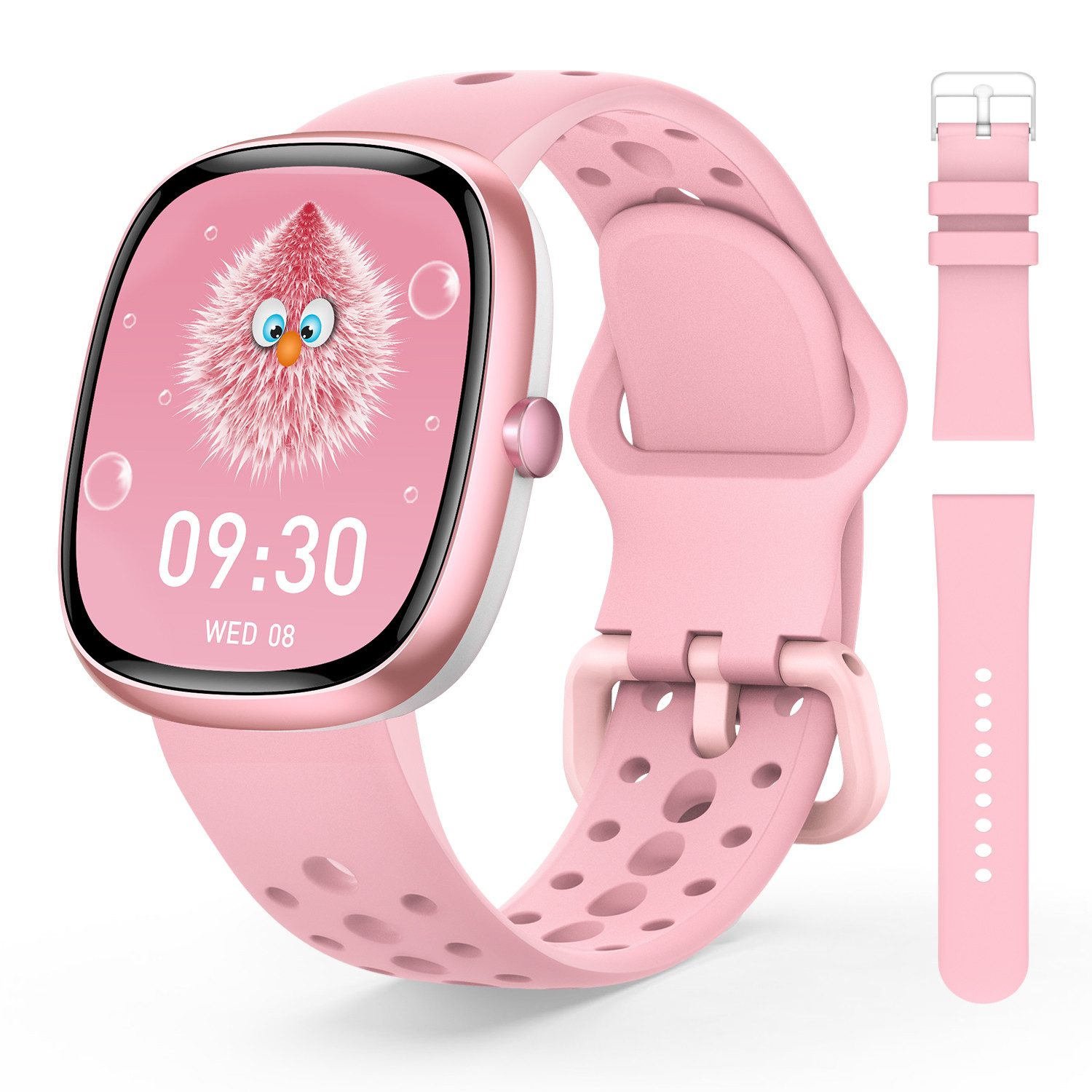 BANLVS 2025 Smartwatch Kinder,Kinder Geschenke für Jungen Mädchen 5-16 Jahren Smartwatch (3.81 cm/1,5 Zoll) Schrittzähler,Wecker,Kindergeschenke, IP68 wasserdichte Fitness Aktivitäts Tracker Uhr, Fitnesstracker 20 Sportmodi/Schrittzähler/Herzfrequenz/Schlafmonitor