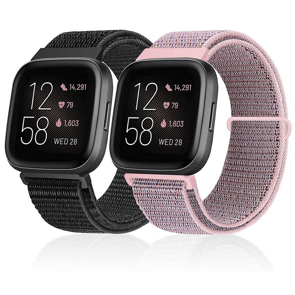 Nylon Armband Uhrenarmbänder Ersatzarmband Strap Für Fitbit Versa Versa 2/Lite