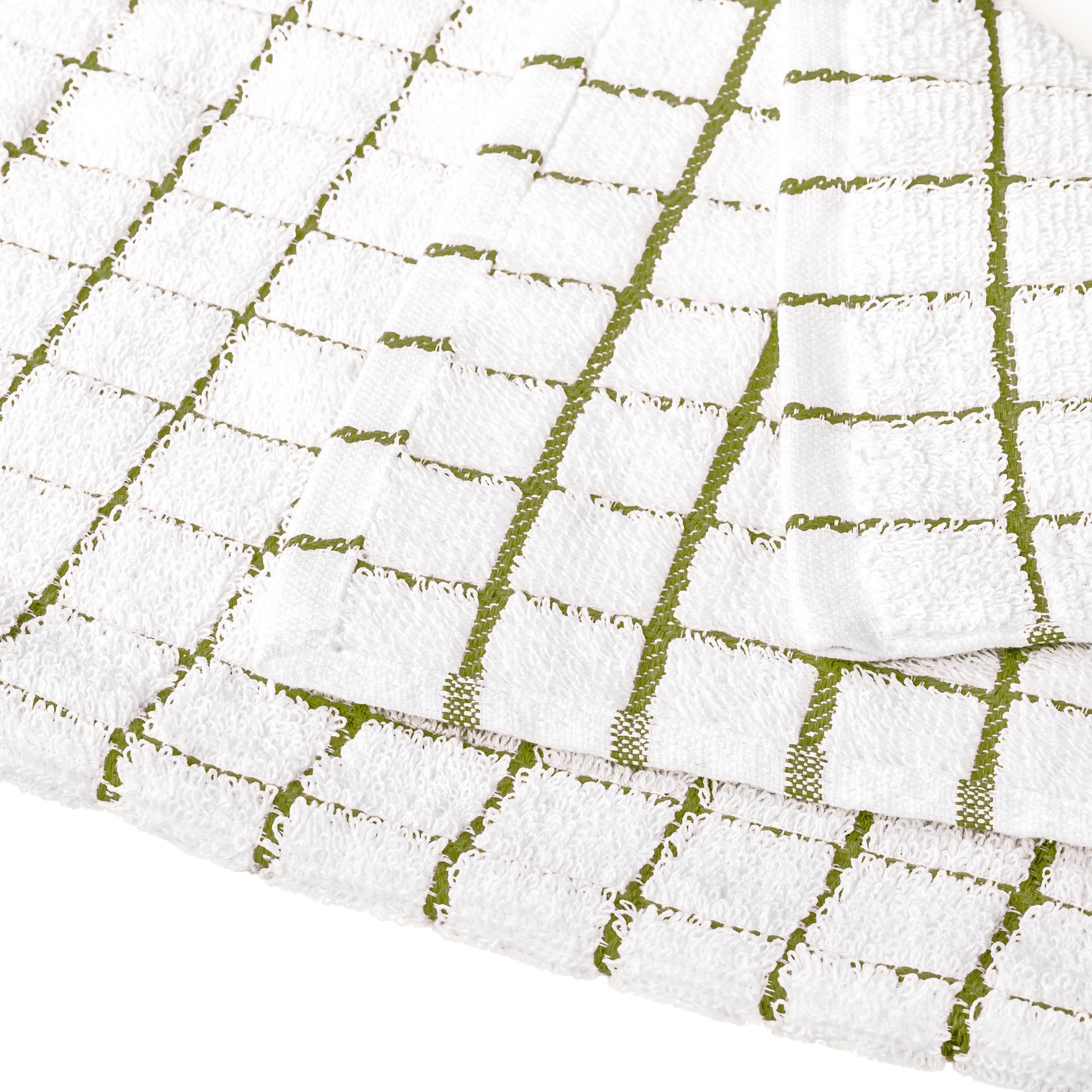 StickandShine Geschirrtuch 1 Stück Geschirrtücher Trockentuch Frottee Küchenhandtuch 40 x 64 cm, (SparSET, Uni und Kariert), Gestreift und Unifarben zum kombini – Bild 3 von 3