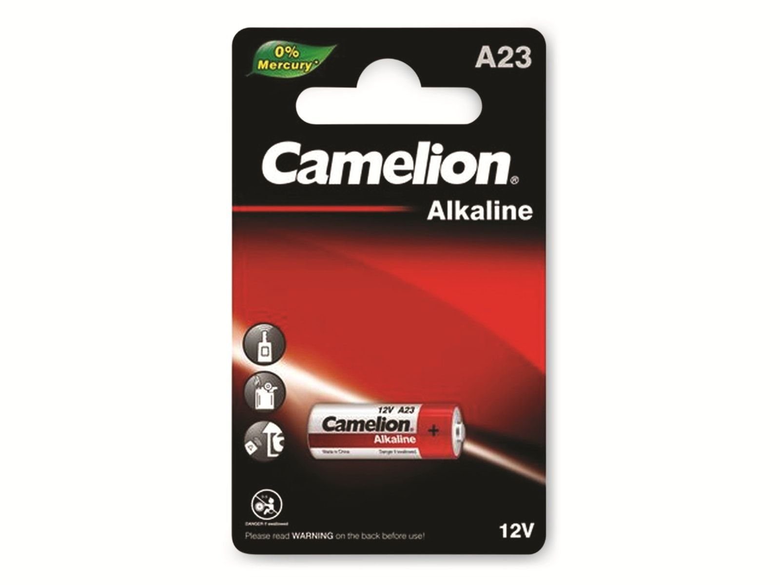 Camelion CAMELION 12V-Batterie, Plus Alkaline, A23, 1 Stück Batterie