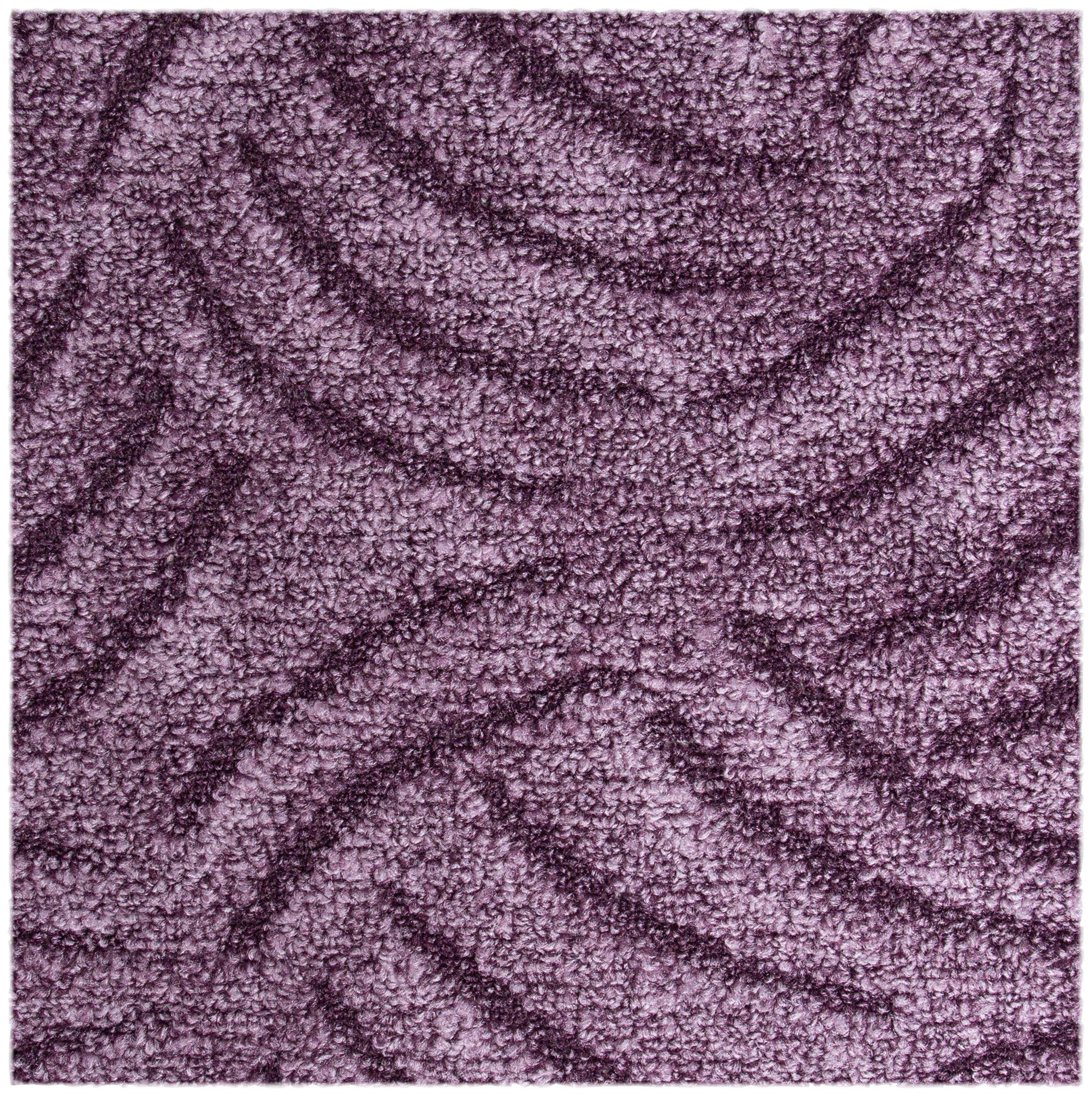 Teppichboden Coupon Strukturschlinge Emmy, Andiamo, rechteckig, Höhe: 9 mm, Breite 400 cm, Hoch-Tief Effekt, pflegeleicht, Wohnzimmer aubergine