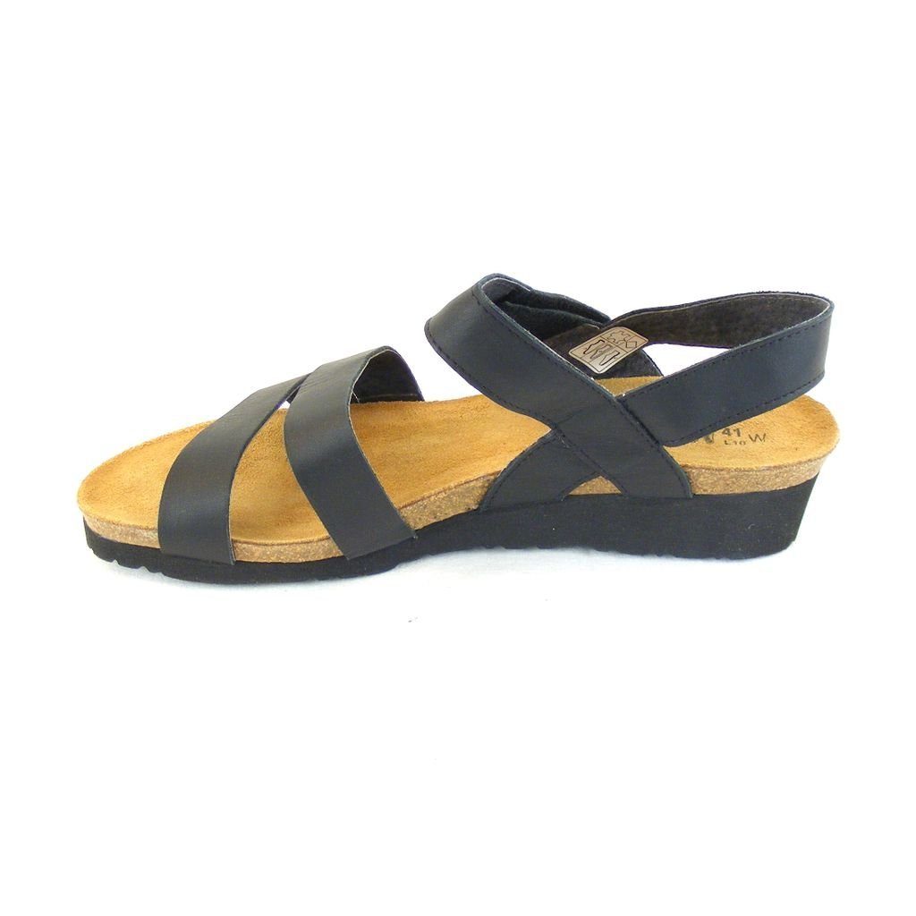 NAOT Leder weit 15980 Kayla Damen matt Sandalen Schuhe H Sandalette Weite Naot schwarz