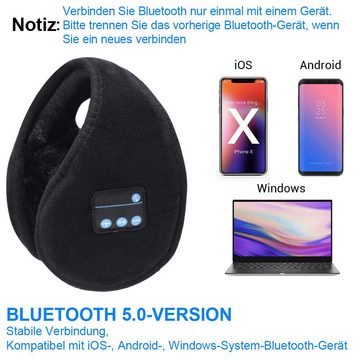 GelldG Bluetooth Musik Ohrenschützer, Baumwolle Bluetooth-Kopfhörer