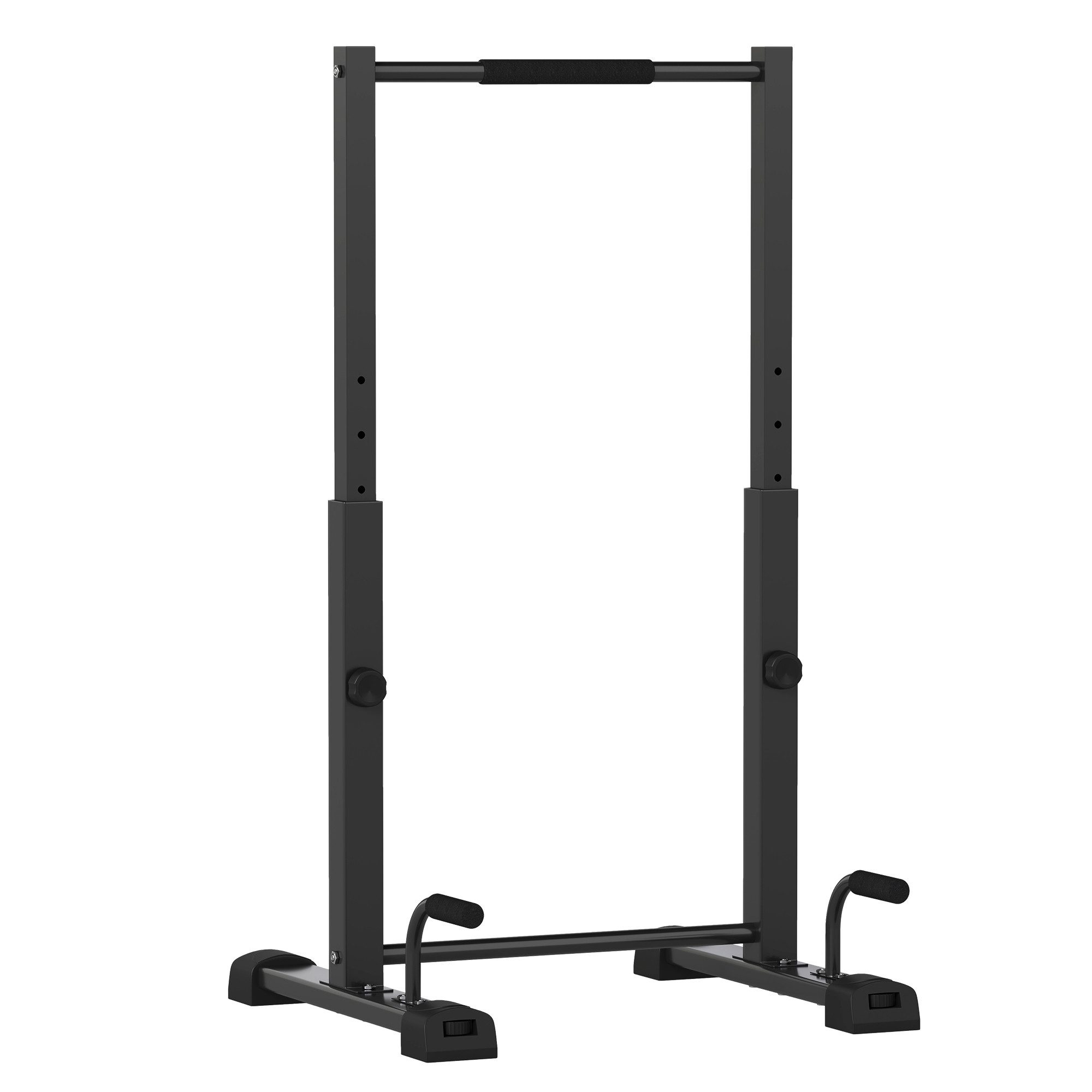 SPORTNOW Kraftstation Dip Barren Dip Station bis 540 kg Belastbar, 0 Gewichtsblöcke (Höhenverstellbar Fitness-Bar, 2-tlg., Push Up Stand Bar), für Calisthenics, Zuhause, Krafttraining