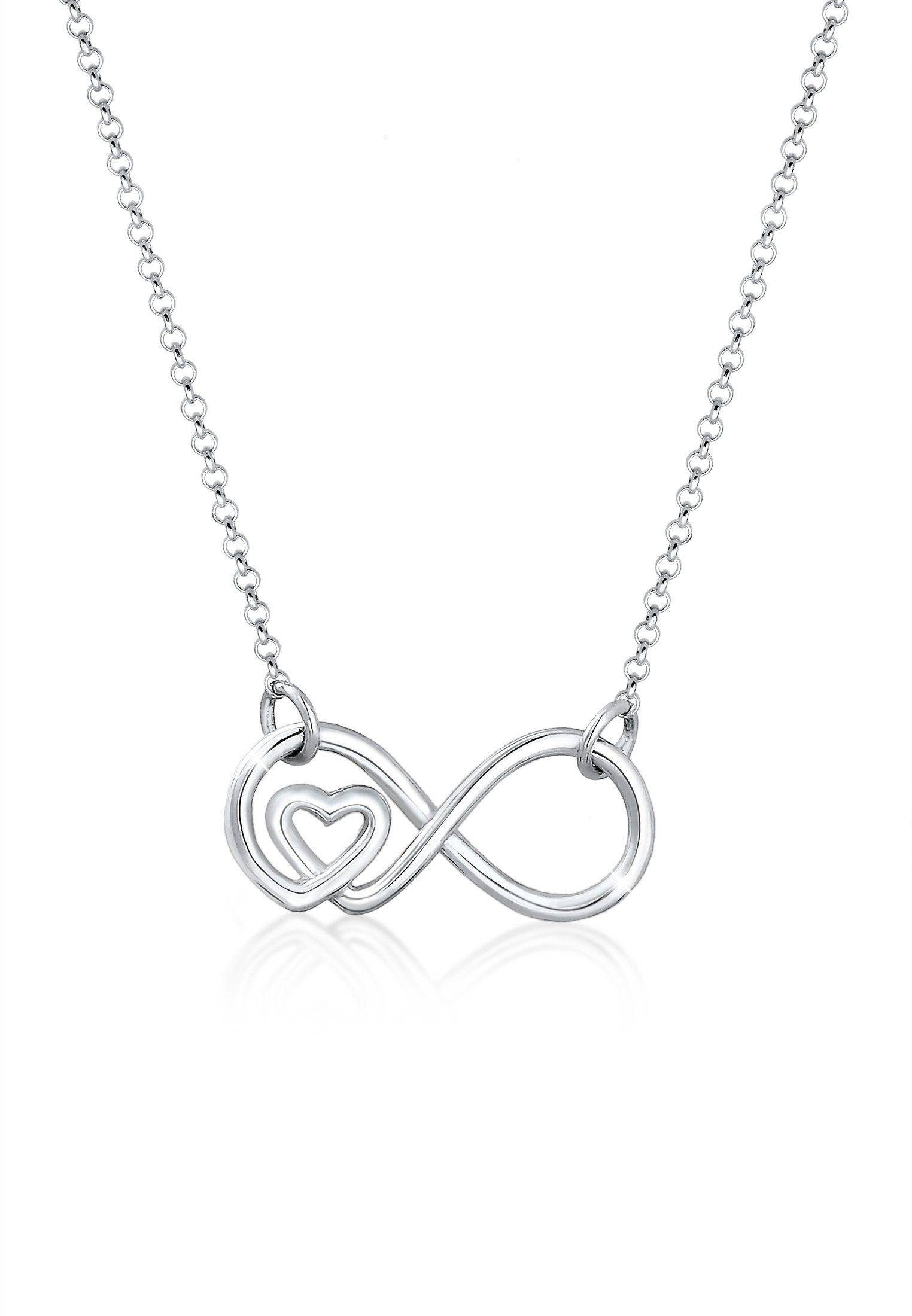 Sterling Silber Kreuzkette Mit Keltischem Herz-Anhänger – 45,72 Cm, 925er Silber, In Geschenkbox