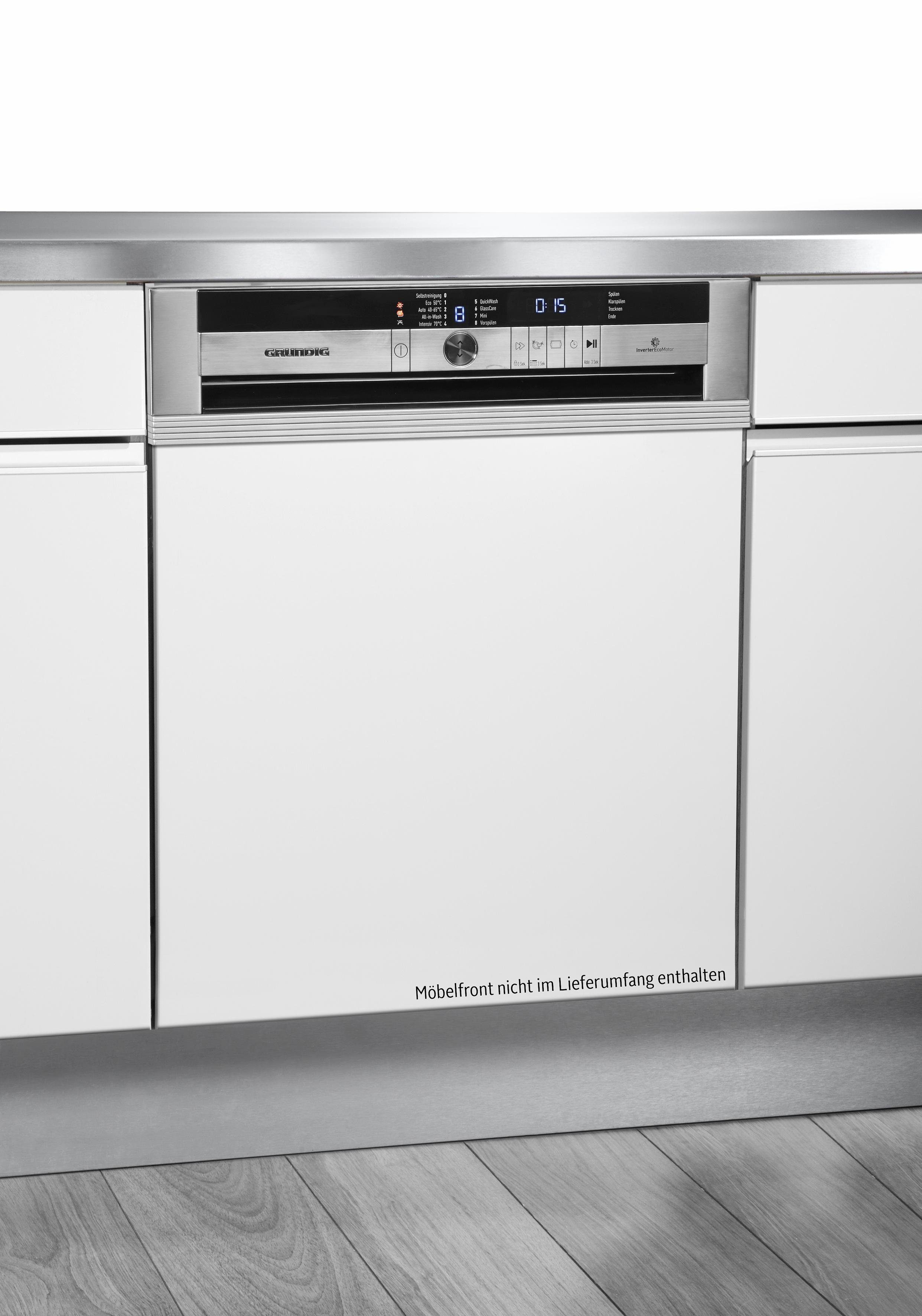 Grundig teilintegrierbarer Geschirrspüler, EDITION 70 TI, 9,5 l, 14 Maßgedecke - Grundig