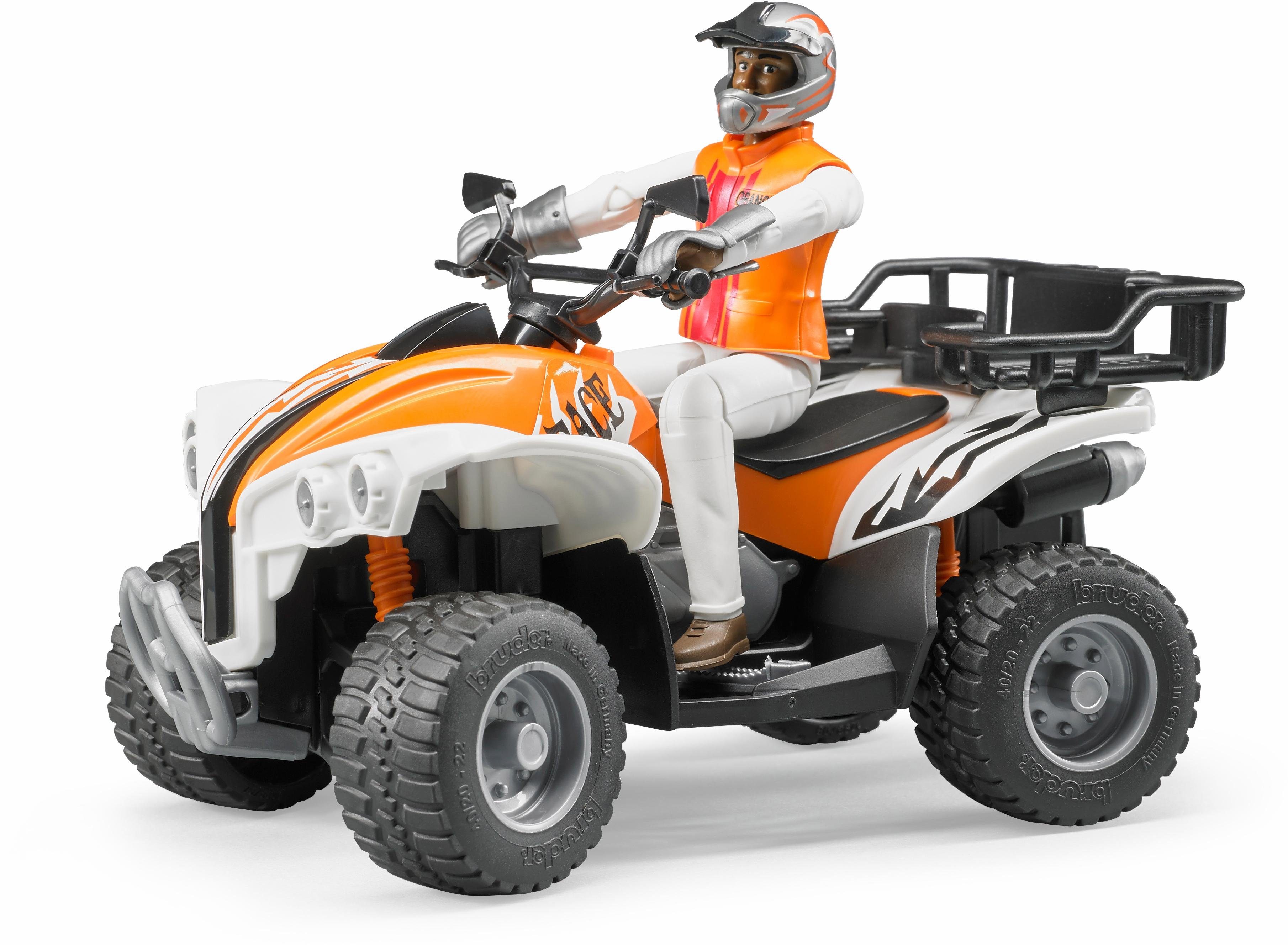 Image of BRUDER bworld Quad mit Fahrer Spielzeugfahrzeug, Mehrfarbig