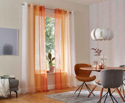 Gardine »Valverde«, my home, Ösen (2 Stück), Vorhang, Fertiggardine, transparent